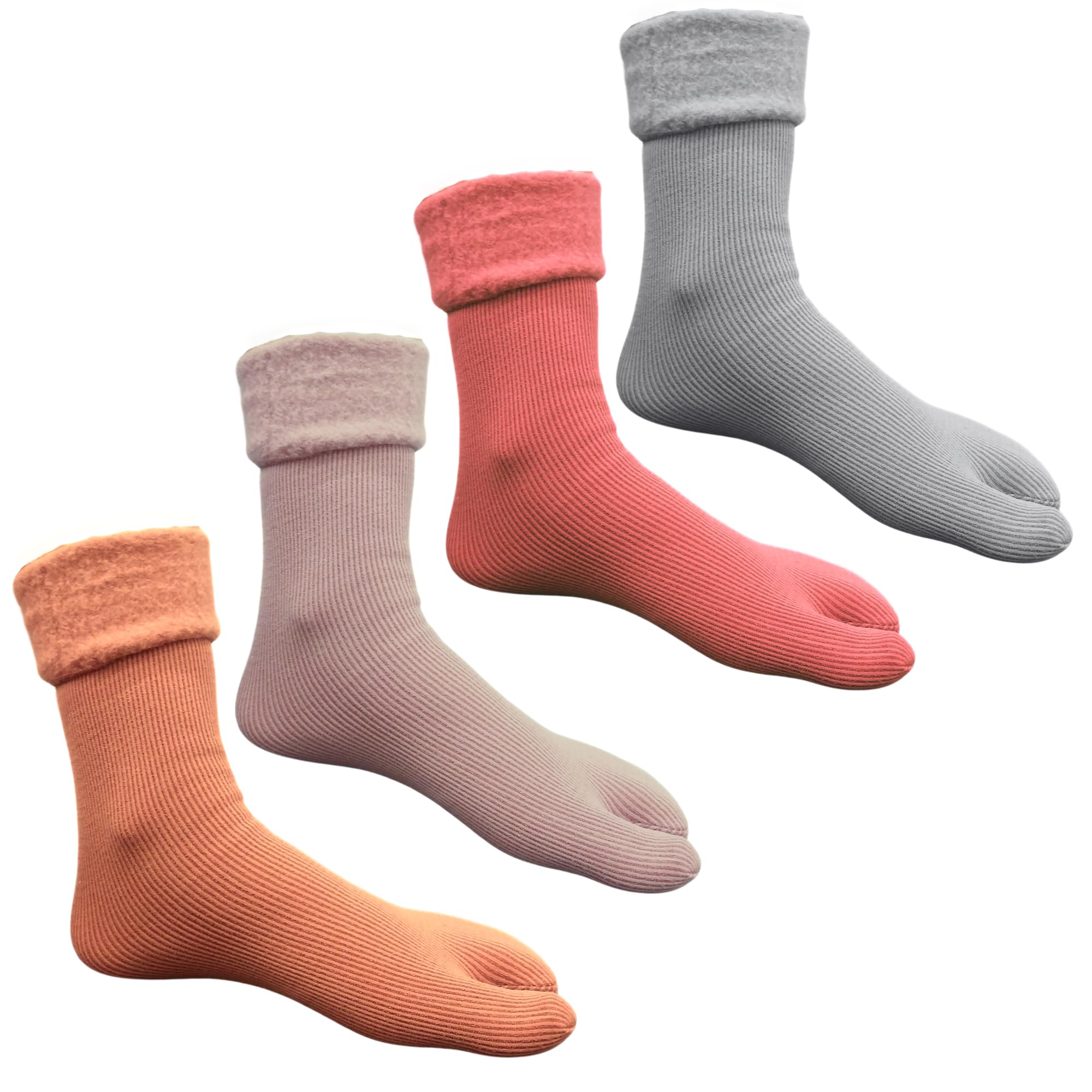 4 Pairs Wool socks for Winter Cozy Cushioned Crew Boot Warm for men women Gifting socks heavy Fur for winter wear Size 6-10, Solid color Made with Premium Wool Cloth Free Size-image-16