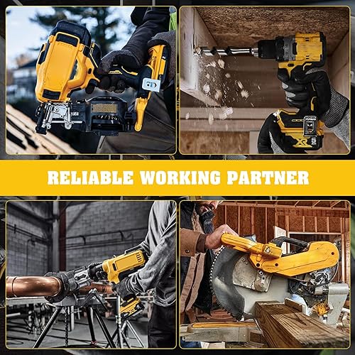 Miniatura 7 de Paquete de 2 baterías de repuesto de 6.0Ah 20V Max para Dewalt DCB208 DCB207 DCB206 DCB204 DCB203 DCB201 DCB200 DCB180 compatible con herramientas