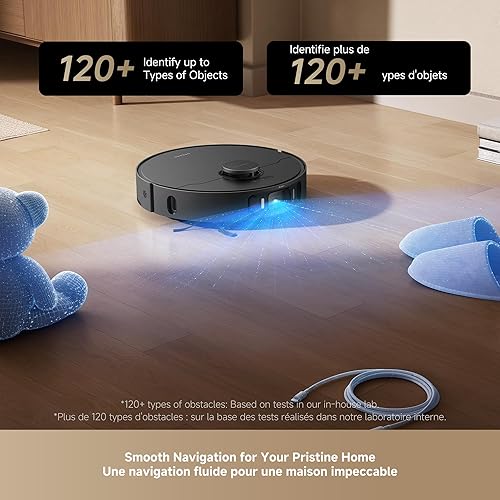 Miniatura 7 de DREAME L40s Ultra AE Robot Aspirador y Trapeador Combo, succión de 19,000 Pa, caja de polvo de vaciado automático, trapeador flexible y tabla de