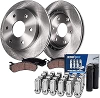 Vista 16 de Detroit Axle - Kit de freno delantero para Toyota Prius C 2007-2018 Yaris 2013 Scion iQ 2012-2019, rotores de freno de disco y pastillas de freno