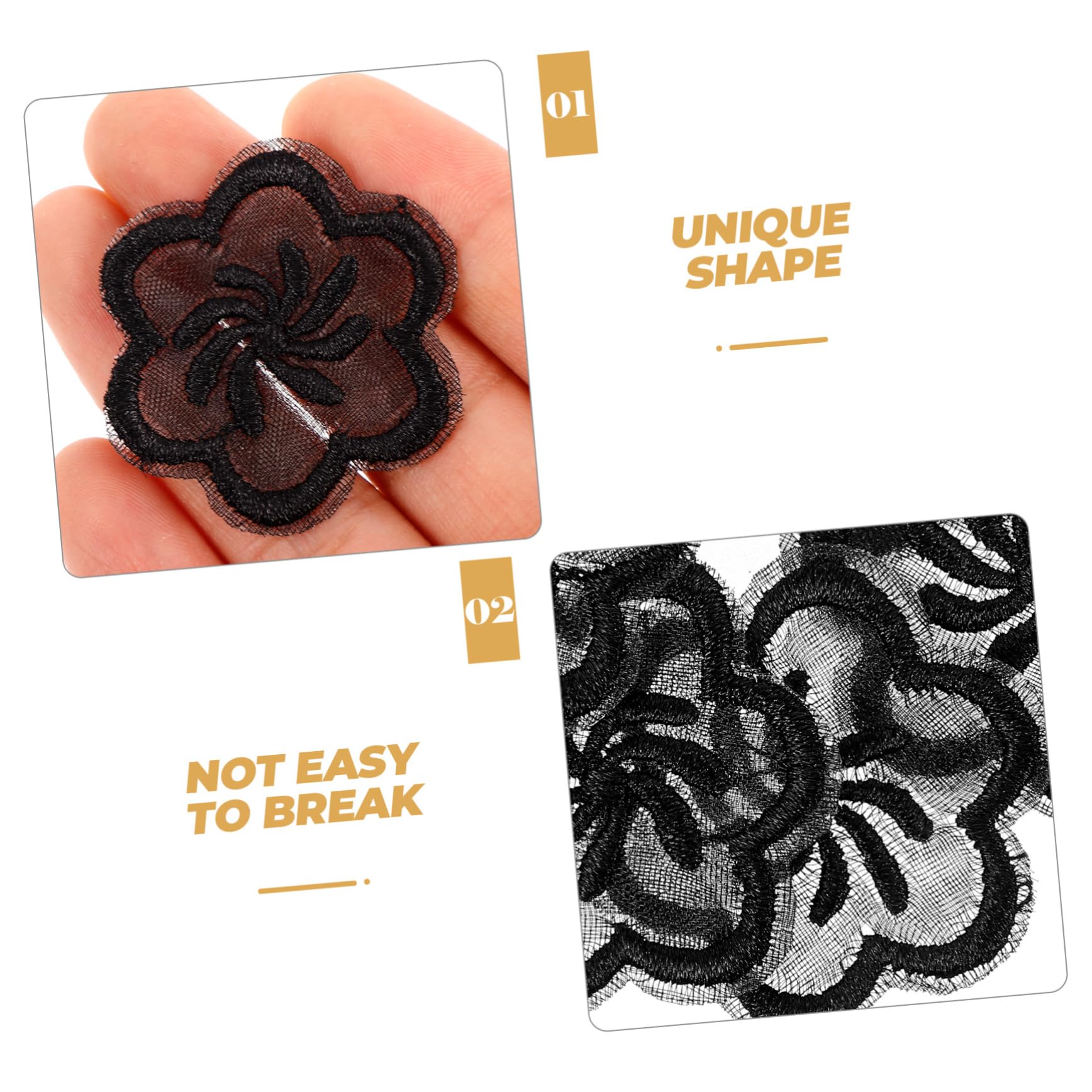 Aplicaciones para ropa, Parches bordados de tela flores, parches 20 piezas apliques decorativos DIY