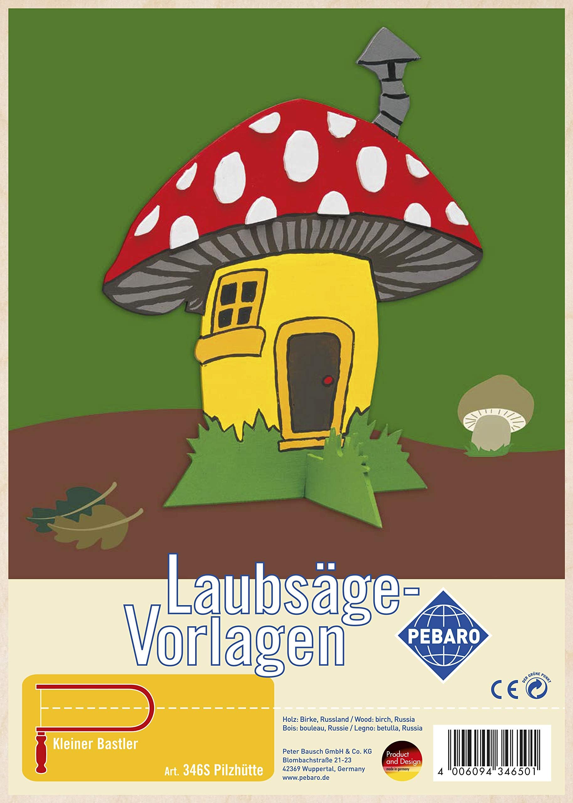 Pebaro Fretwork Mushroom Cottage Artwork