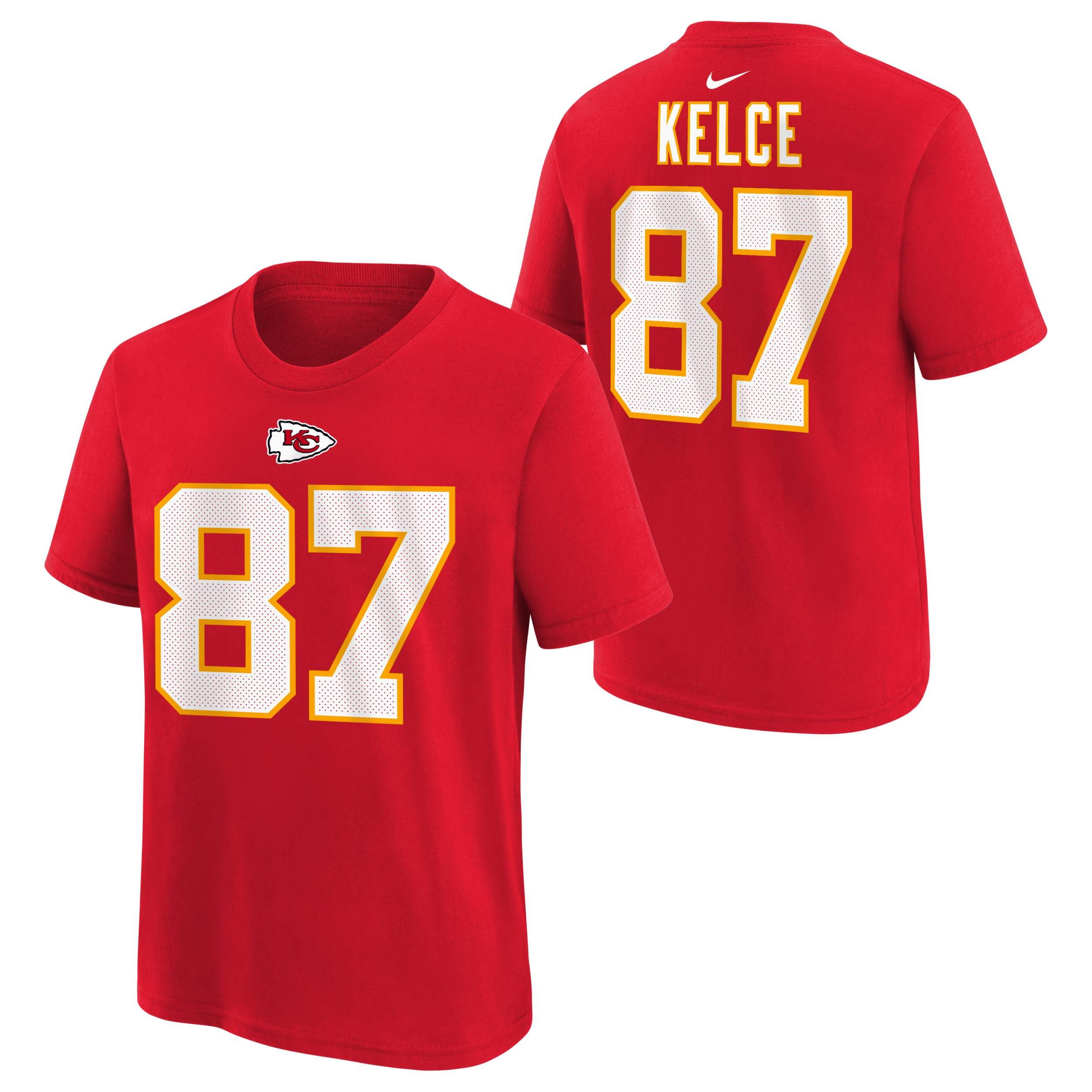 Travis Kelce #87 Kansas City Name Number Player T-Shirt - Youth Boys (8-20)