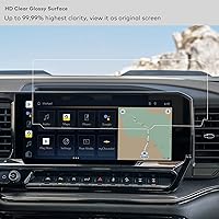 Vista 4 de Protector de pantalla de vidrio brillante diseñado para Chevy All New Silverado 2022 2023, pantalla táctil de 13.4 pulgadas, accesorios antihuellas