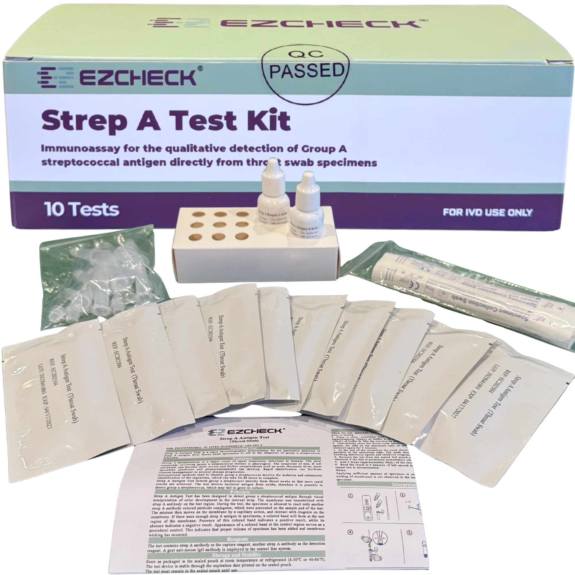 EZCHECK® at-Home Throat Test (10 Tests)