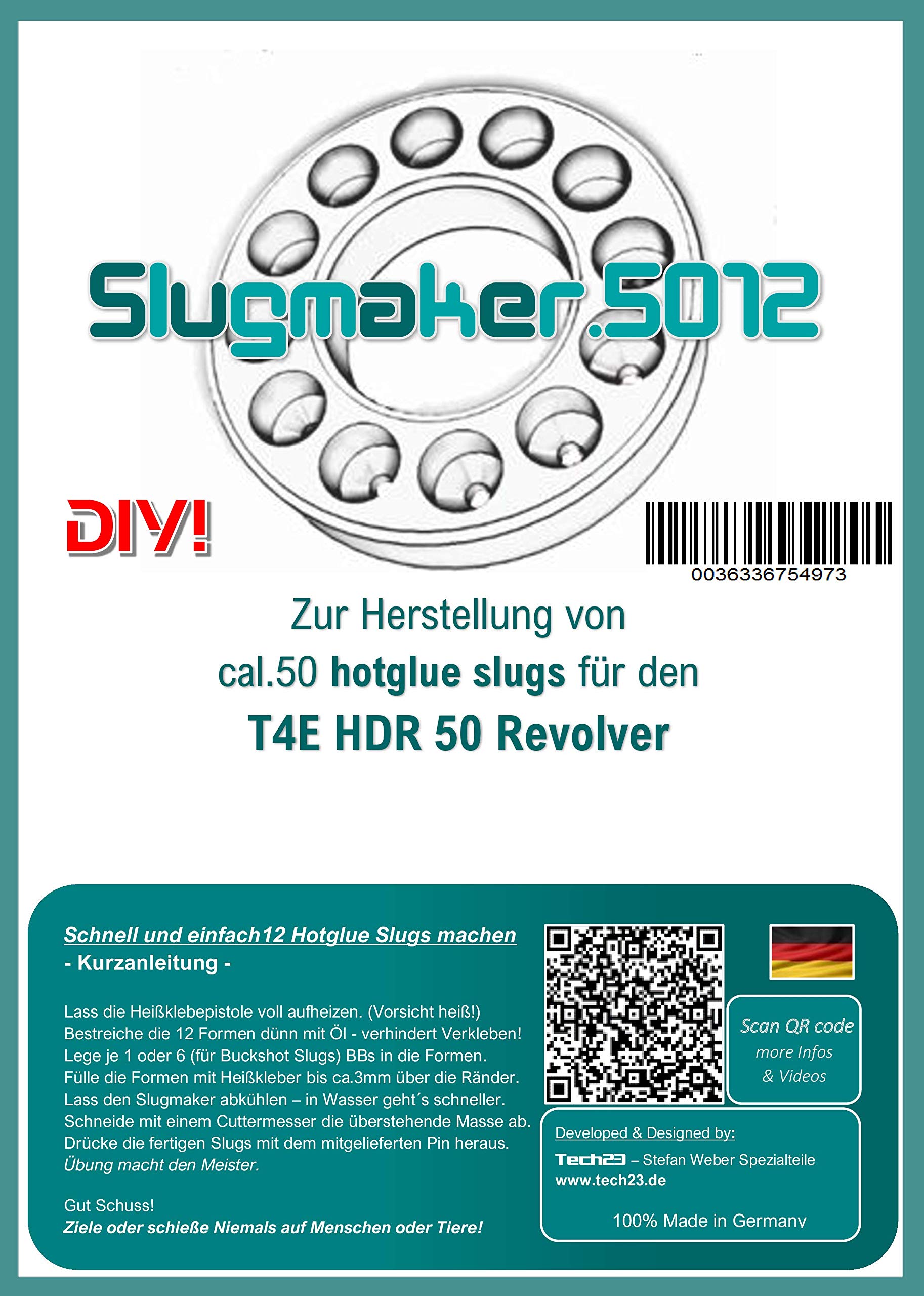 5012 - DIY Geschosse für Umarex HDR50 selber Machen! Rubberballs, Kugeln Cal.50