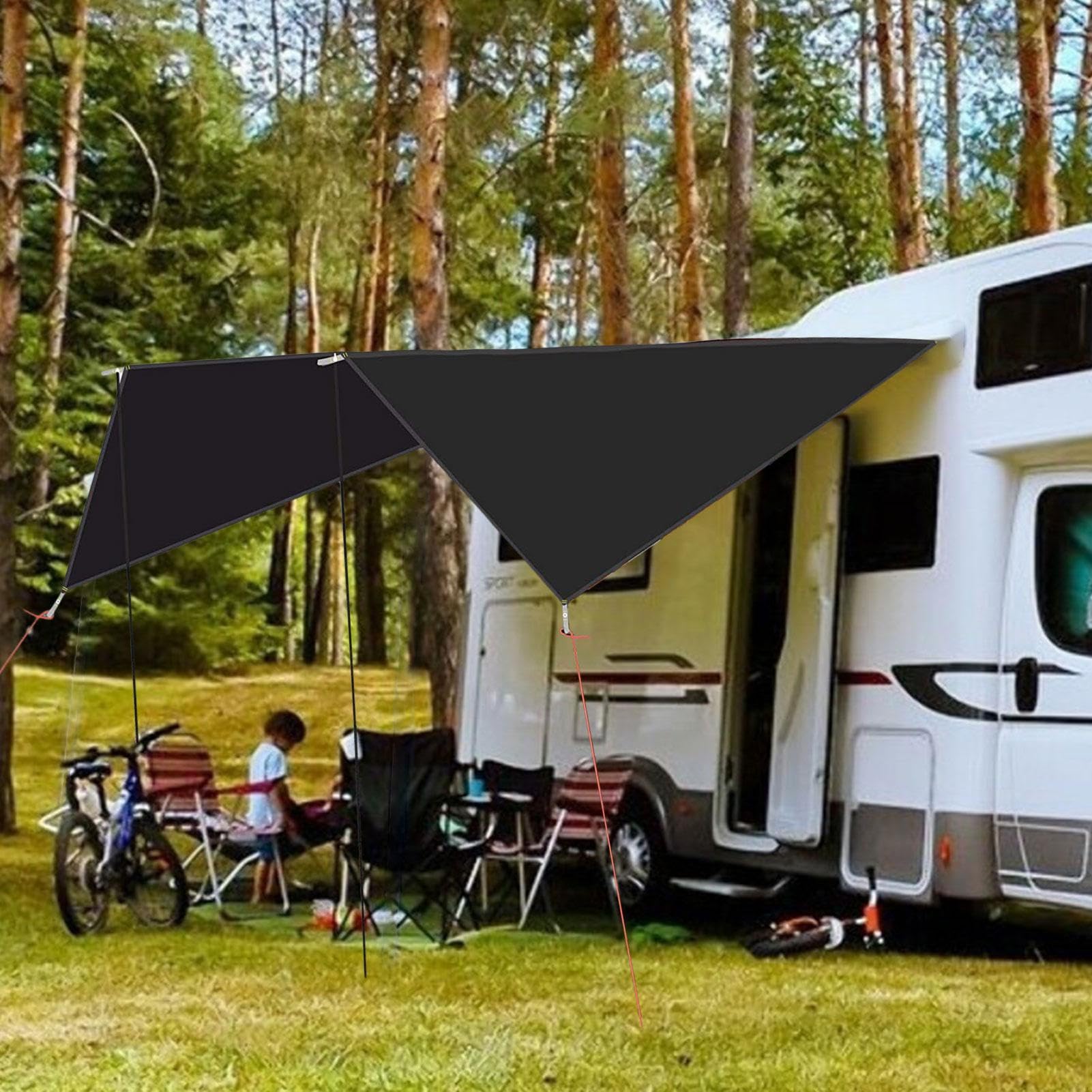 Tendalino per Portellone Auto Tettuccio Impermeabile Protezione UV 2,7 x | Solare Posteriore Per Auto Resistente Al Per Parcheggio All'Aperto Veicoli Camper SUV Camion Lato Posteriore