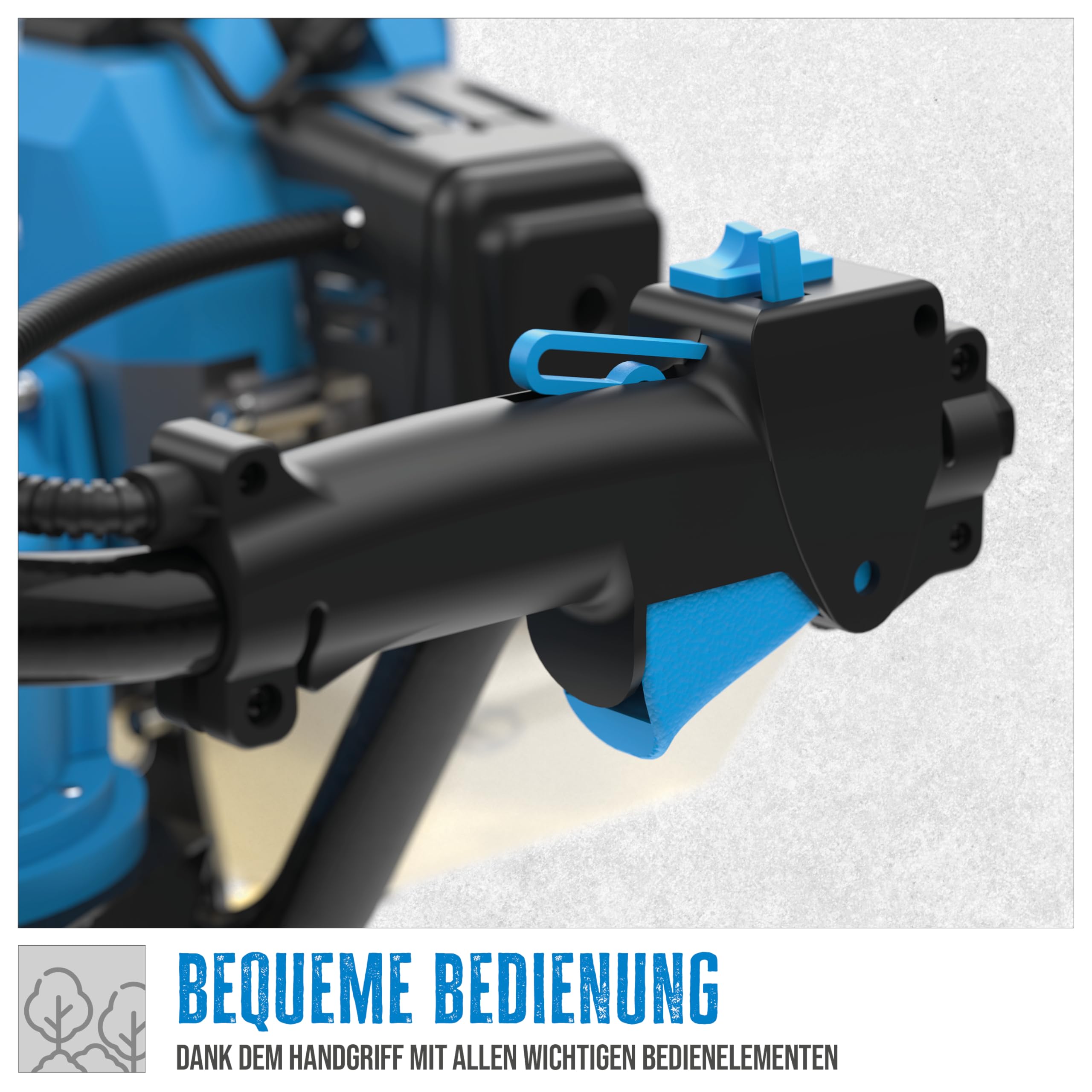 Güde Motor-Erdbohrer GE 2200 (2-Takt Benzin Motor 2,2/3 (kW/PS), 52 cm³, 7500 1/min, Bohrer-ø: 100/150/200 mm, Bedienelemente im Handgriff, Primerpumpe, zuverlässige Funktion bei jeder Wetterlage)