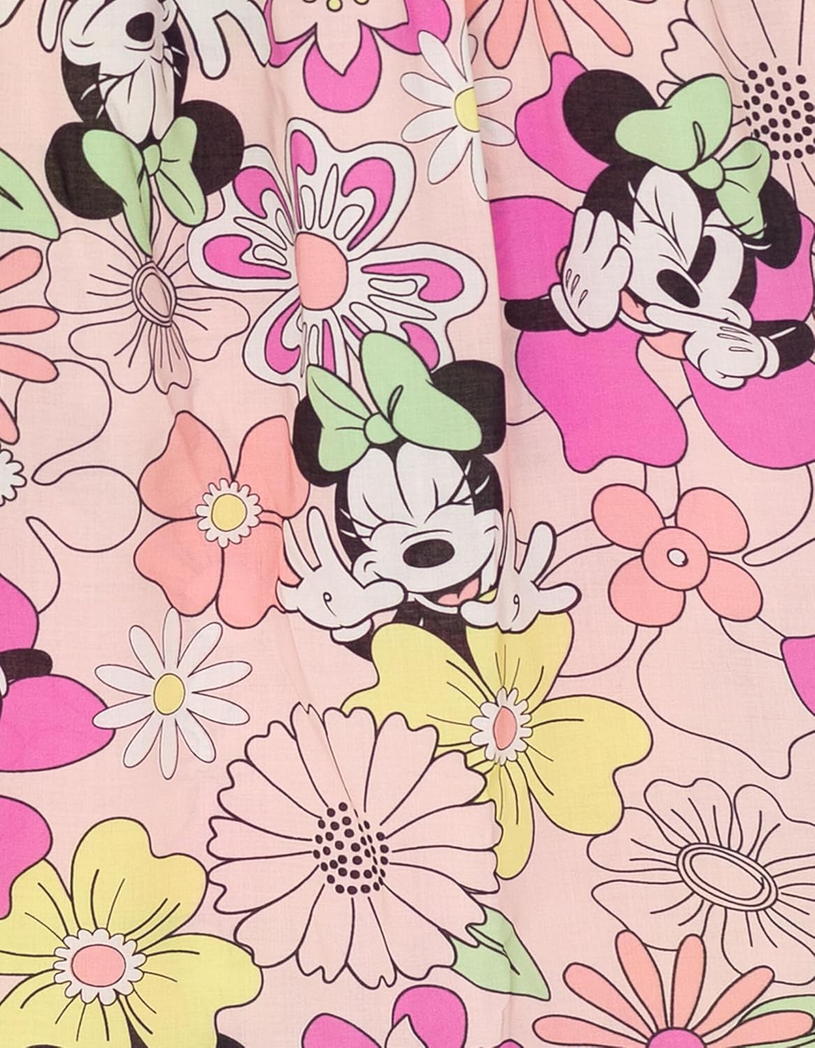 Disney Minnie Mouse Floral Girls Smocked Maxi Dress Little Kid to Big Kid Sizes (4-14-16) - Image 5