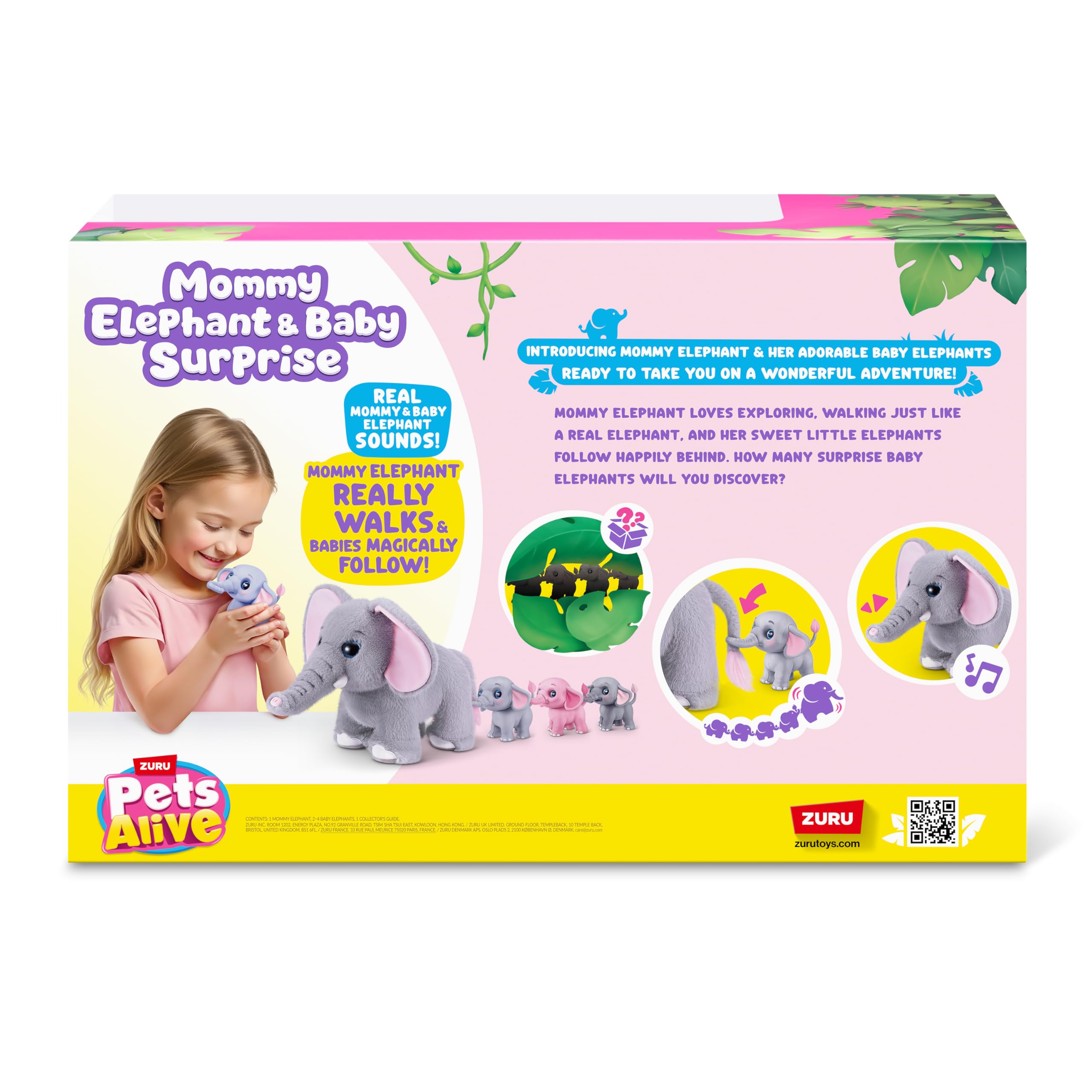 Pets Alive-Mommy & Baby Surprise-Series 1-Mommy Elephant & Baby Surprise