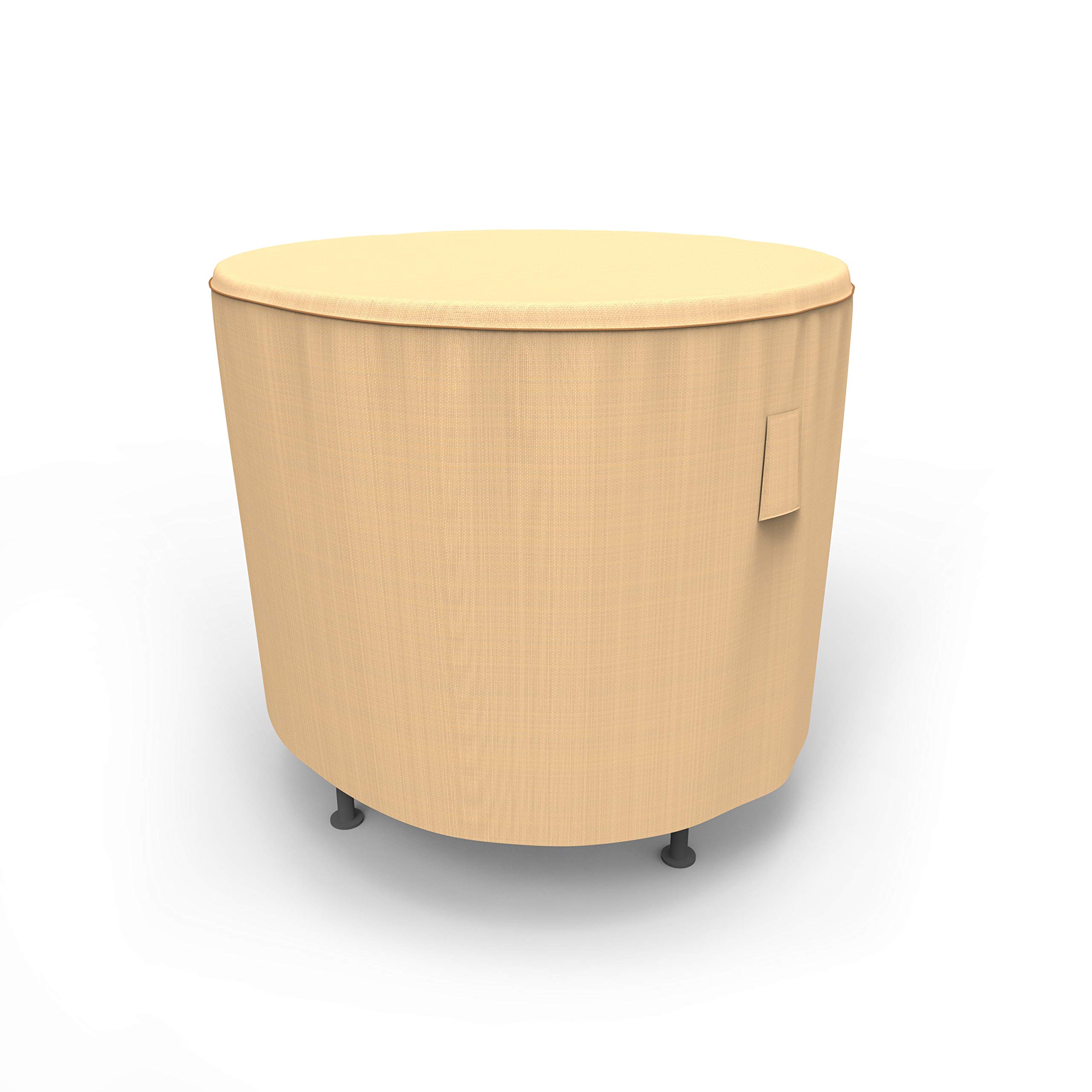 Budge NeverWet Savanna Round Patio Table Cover, Tan, Extra-Small