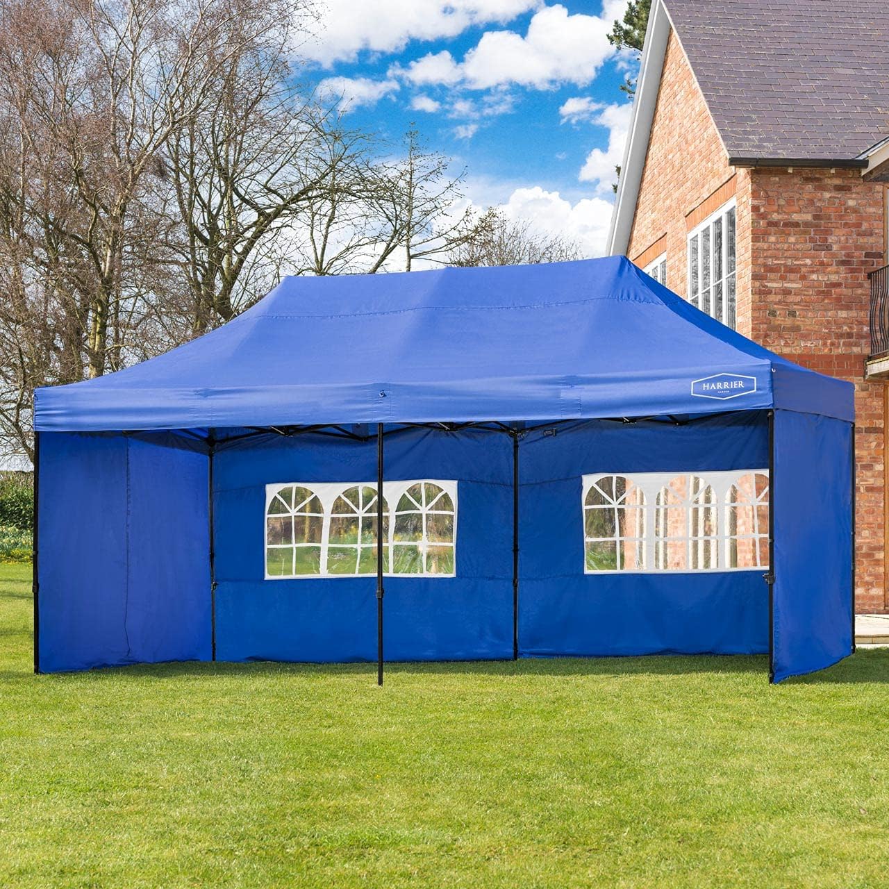 Harrier Luxury Pop Up Gazebo 3m x 6m Large Gazebo + Adjustable Height