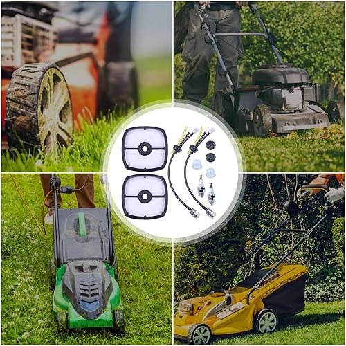 Miniatura 5 de Kit de Repower con filtro de aire SRM210, línea de combustible, cebador, enchufe Spak, 3 agujeros, ojal para Echo PE200 PE201 PE210 PE211 HC150