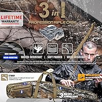 Vista 2 de Rifle Case Soft Shotgun Cases - Water Resistant Gun Carry Bag for Scoped Rifles with 3 Accessory Pockets Adjustable Shoulder Strap Available Length