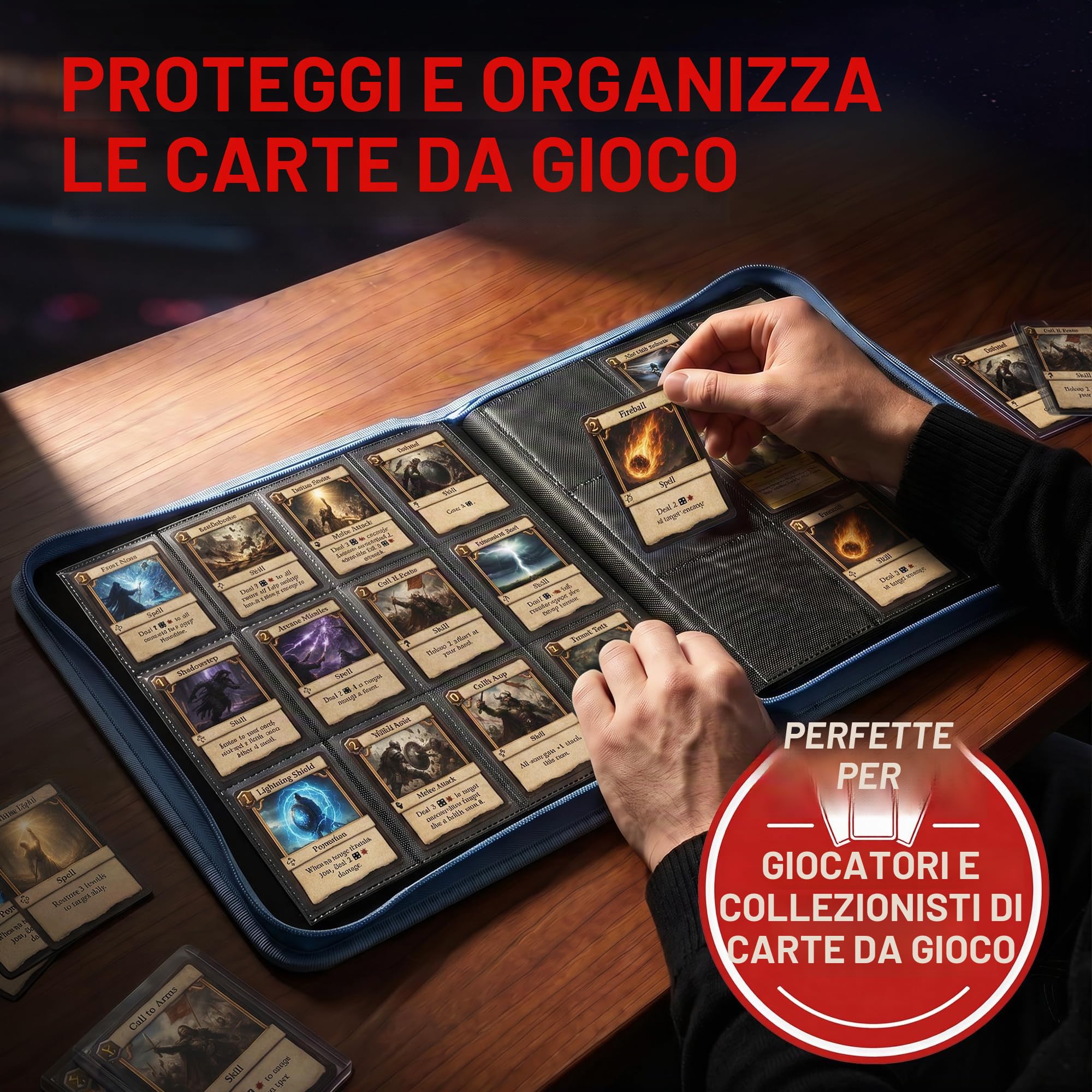 Raccoglitore Pro Pokemon Elite Lucario con 12 tasche