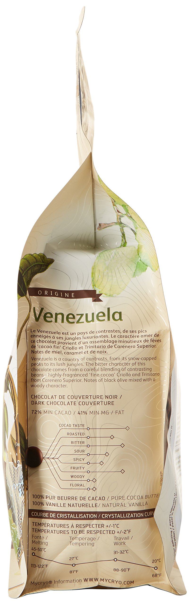 CACAO BARRY 72% Min Cacao Chocolat Venezuela Pistoles 1 kg
