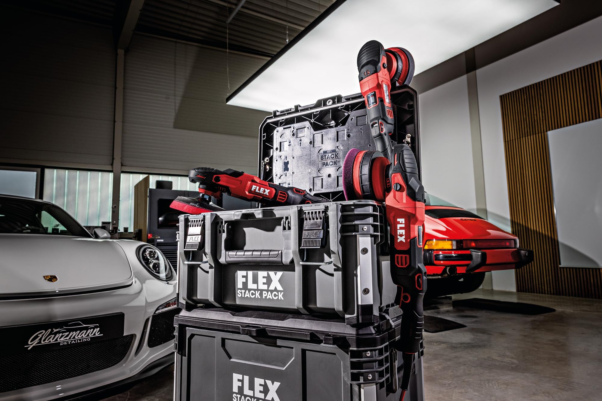 Flex Pulidora rotativa PE 2 14-EC C (1400 W, velocidad de ralentí 550-18000 1/min, sistema de 2 pasos, con motor sin escobillas, pulidora) 532985