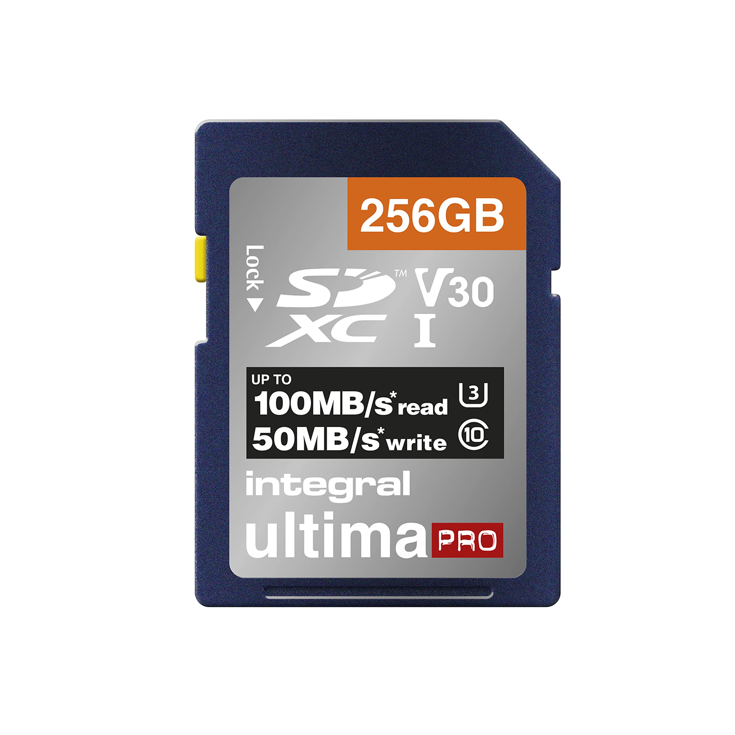 Integral SD KarteB mit 6 Slot SD Kartenhalter Metall - 4K Ultra-HD Video Premium High Speed 100MB/s Lesen und 50MB/s Schreiben - SDHC V30 UHS-I U3 Class 10 SD Speicherkarte 256G – Bild 2