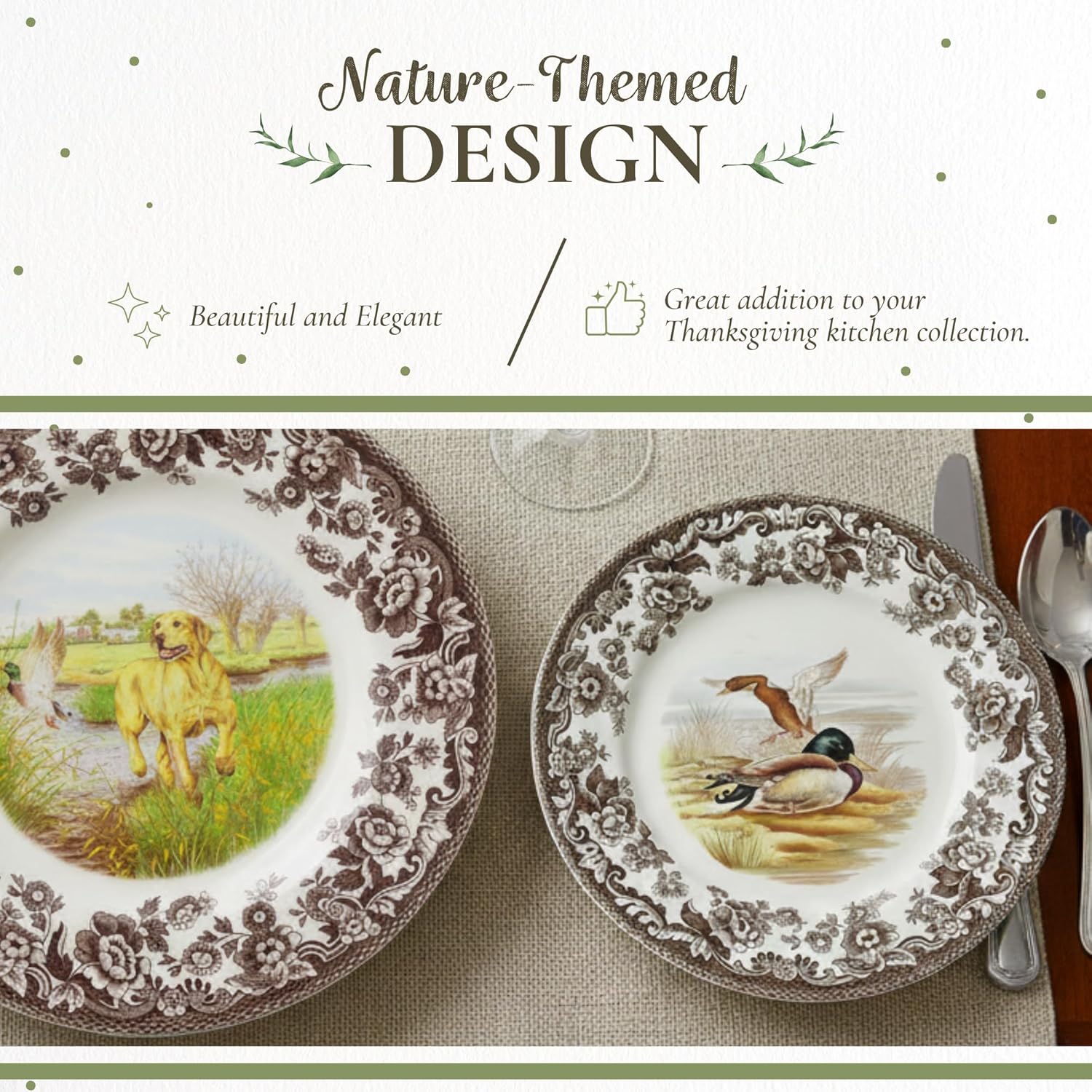 Spode 1606319 Luncheon Plate, Multicolor