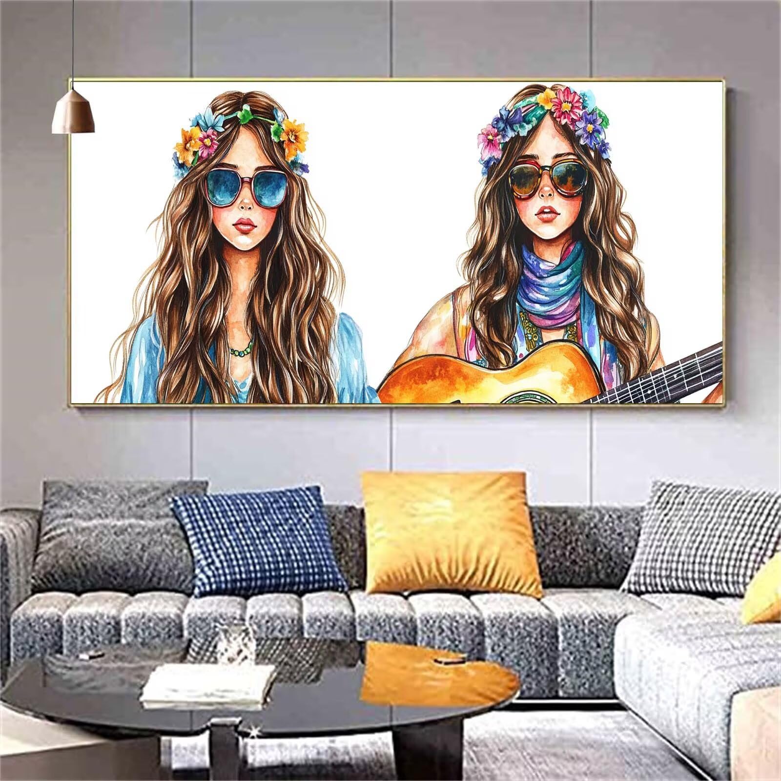 Diamond Painting Couple Diamond Painting Adulte Femme Diamant Painting Enfant,DIY Peinture Diamant Broderie Kit Complet Diamant Art Tableau Perle Decoration Maison Idee Cadeau Femme 70x200cm Z573