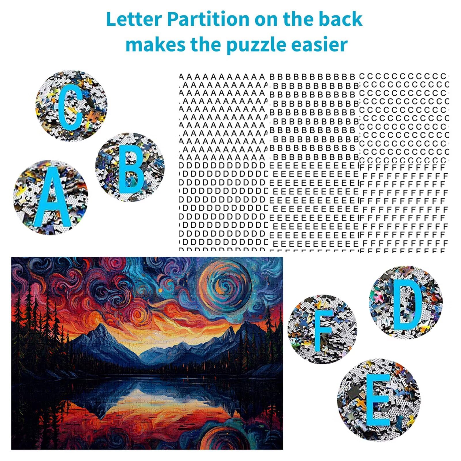 Puzzle 4000 elementów Jezioro Puzzle dla dorosłych Góry 141 x 87 cm Unikalne Rzemiosło Klasyczne 3D Drewniane układanki do rodzinnych gier aktywnych, układanka do samodzielnego wykonania nawet do