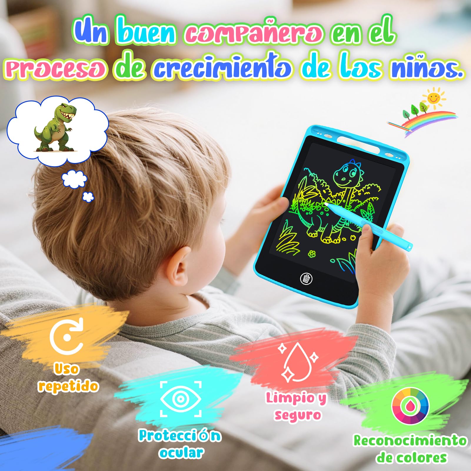 12 Piezas Pizarra Magnetica Infantil 6,5 Pulgadas, Regalos Cumpleaños Niños Colegio 3 4 5 6 7 8 Años Pizarra Magnética Infantil Juguetes Niños 6 7 8 9 10 Año Pizarra Electrónica Regalos Niño 3-12 Años