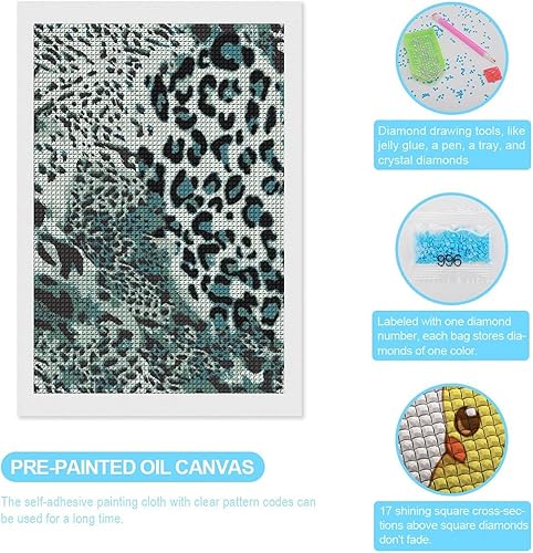 Miniatura 3 de Safari Skin Diamond Art Painting Kits Full Square Drill DIY Picture Art Crafts for Home Wall Decor