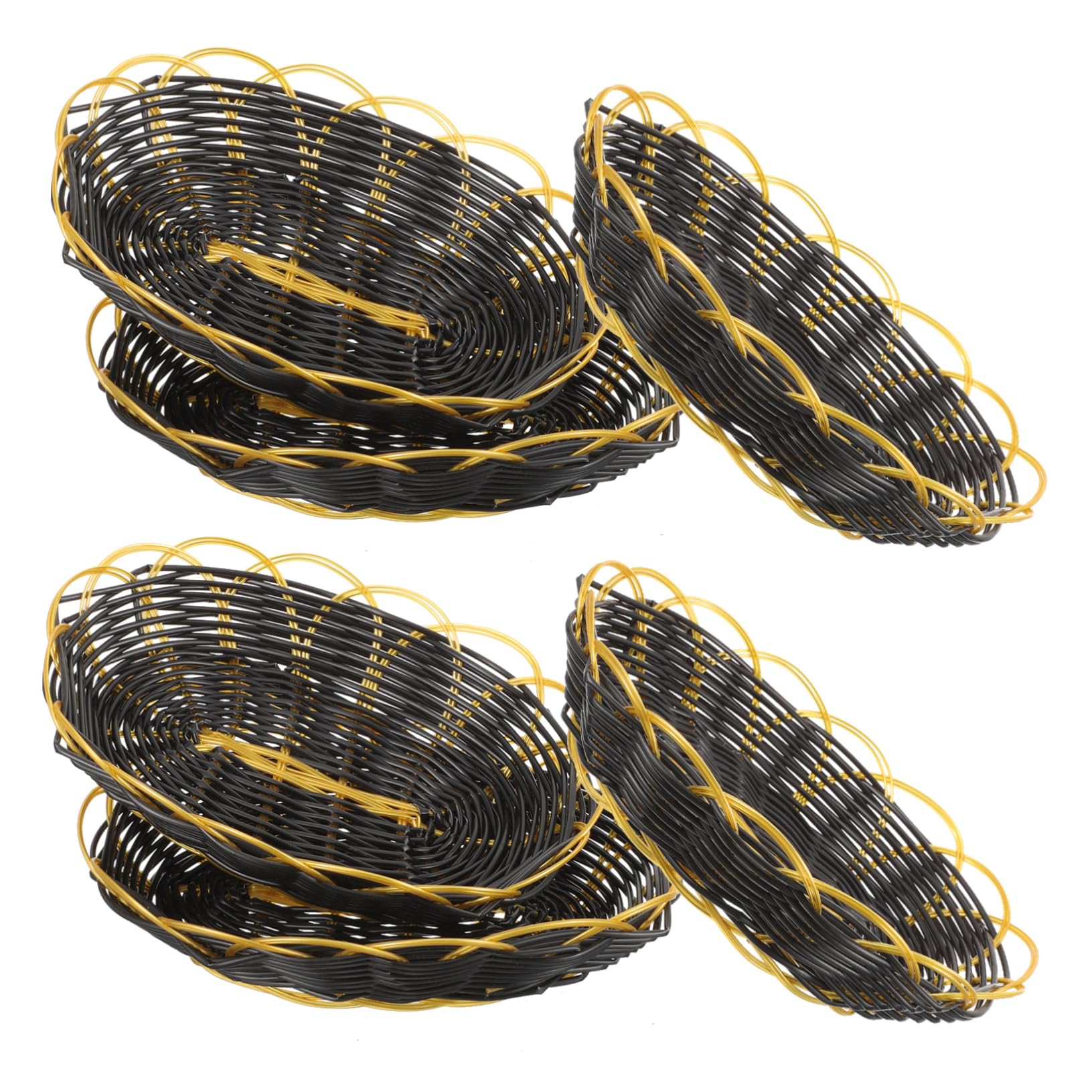 KICHOUSE 6Pcs Fast Food Baskets Catering Container for Burgers French Fries and Snacks Decorative Holder for Home Restaurant Buffet Party Easy to Clean and Maintain