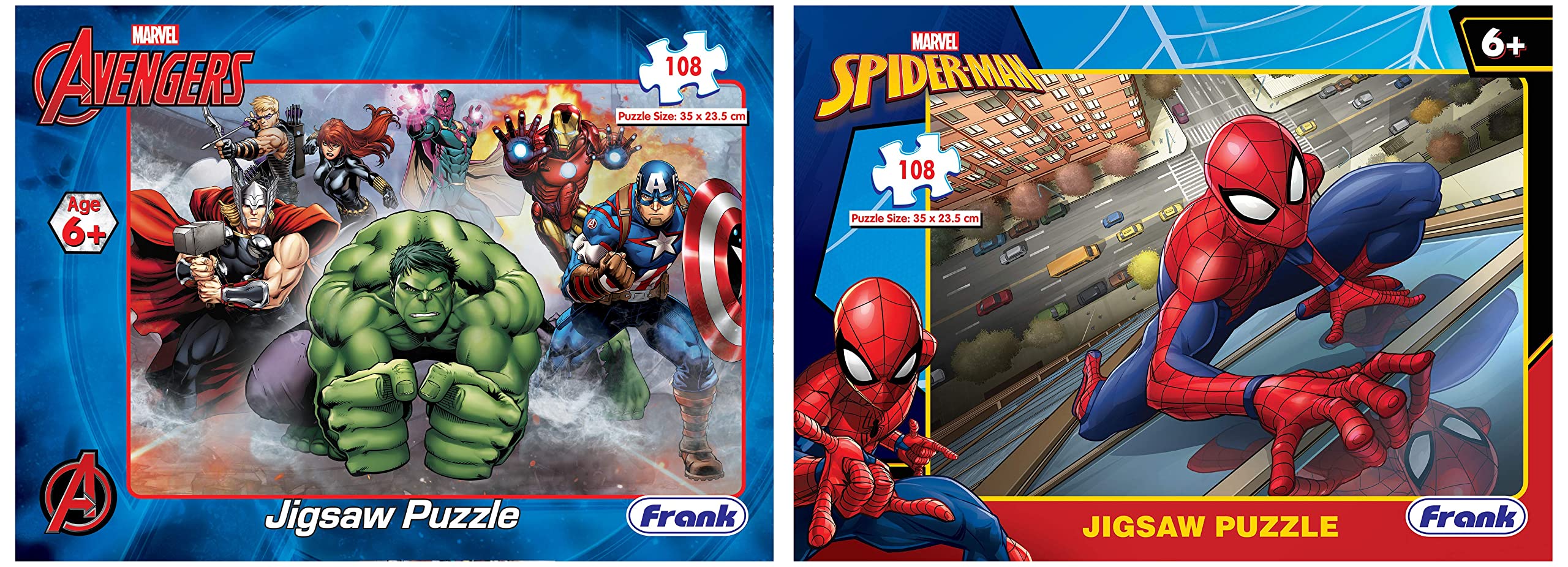 Frank Marvel Avengers 108 Piece Jigsaw Puzzle for Kids for Age 6 Years Old and Above, Pack of 1, Multicolor&Frank Marvel Spider-Man 108 Piece Jigsaw Puzzle for Kids for Age 6 Years Old and Above-image-39