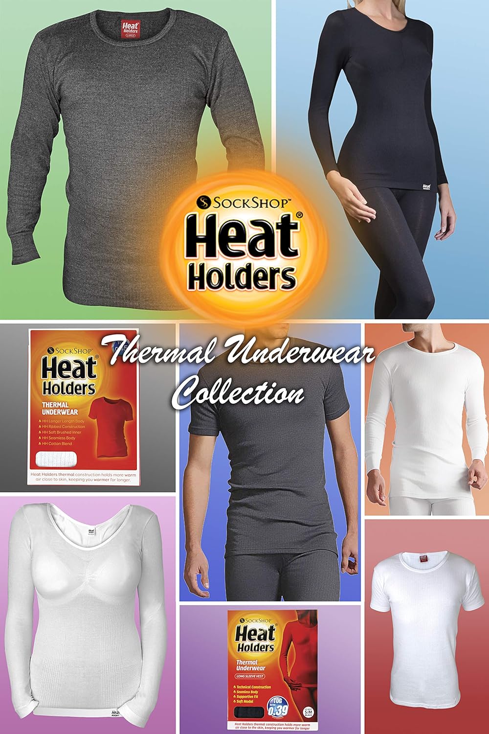 HEAT HOLDERS - Mens Cotton Winter Fleece Thermal Underwear Sleeveless Top Vest (XX-Large, Charcoal)