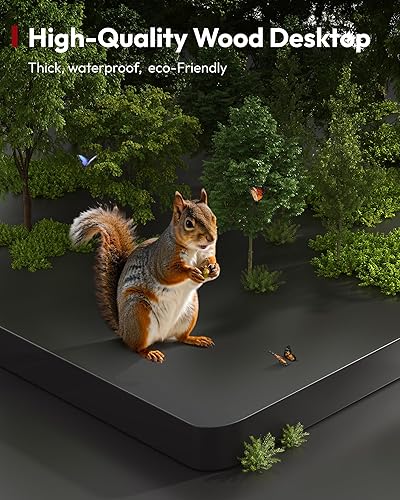 Miniatura 6 de SANODESK Escritorio eléctrico de pie de 48 x 30 pulgadas, escritorio de pie ajustable en altura con controlador de 2 botones, escritorio ergonómico