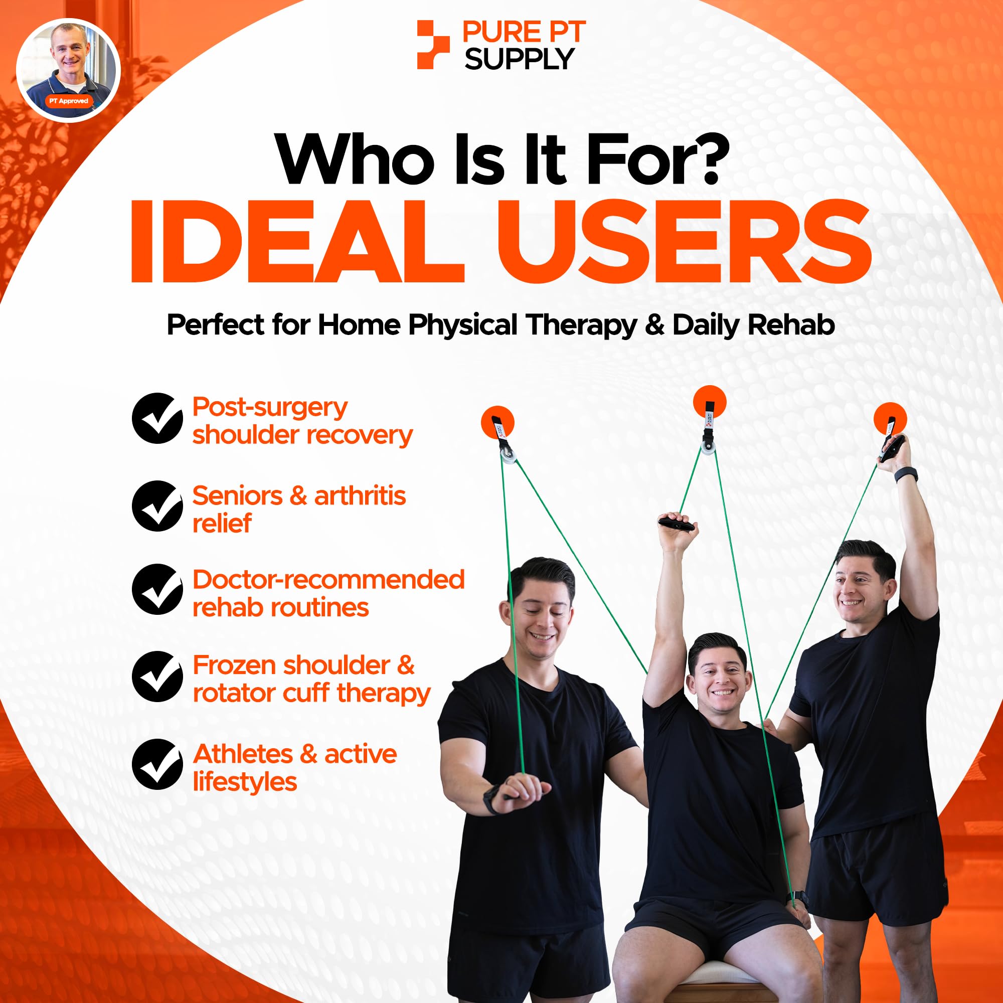 Premium Shoulder Pulley for Physical Therapy – Over-the-Door Pulley — Amazon image 6