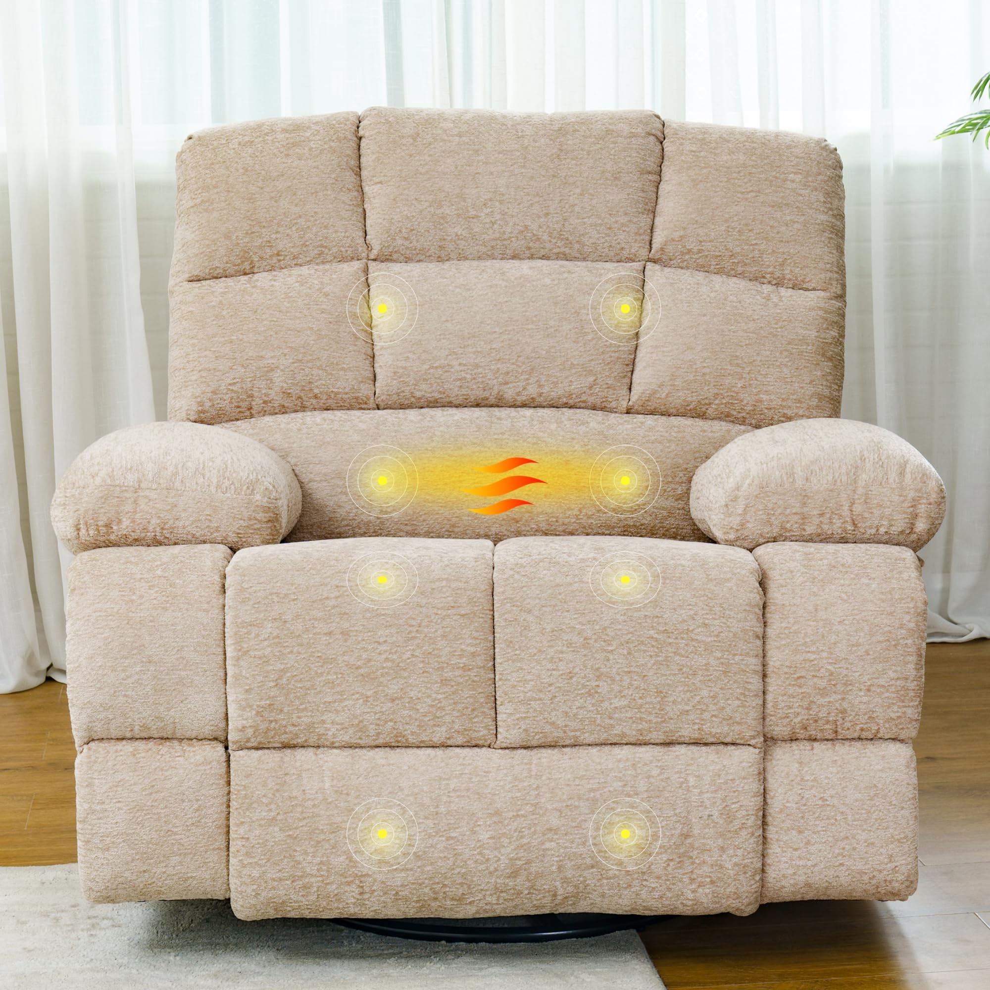 Amazon.com: FLEXISPOT XRC5 Extra Wide Swivel Rocker Recliner Chair for ...