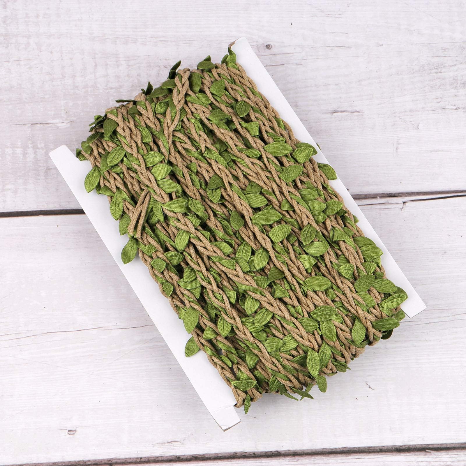 NOGAMOGAJute Twine, 66 Feet Artificial Vine, Foliage Leaf Plant Garland for DIY Crafts, Wedding Decoration, Home, Garden Artworks and Crafts