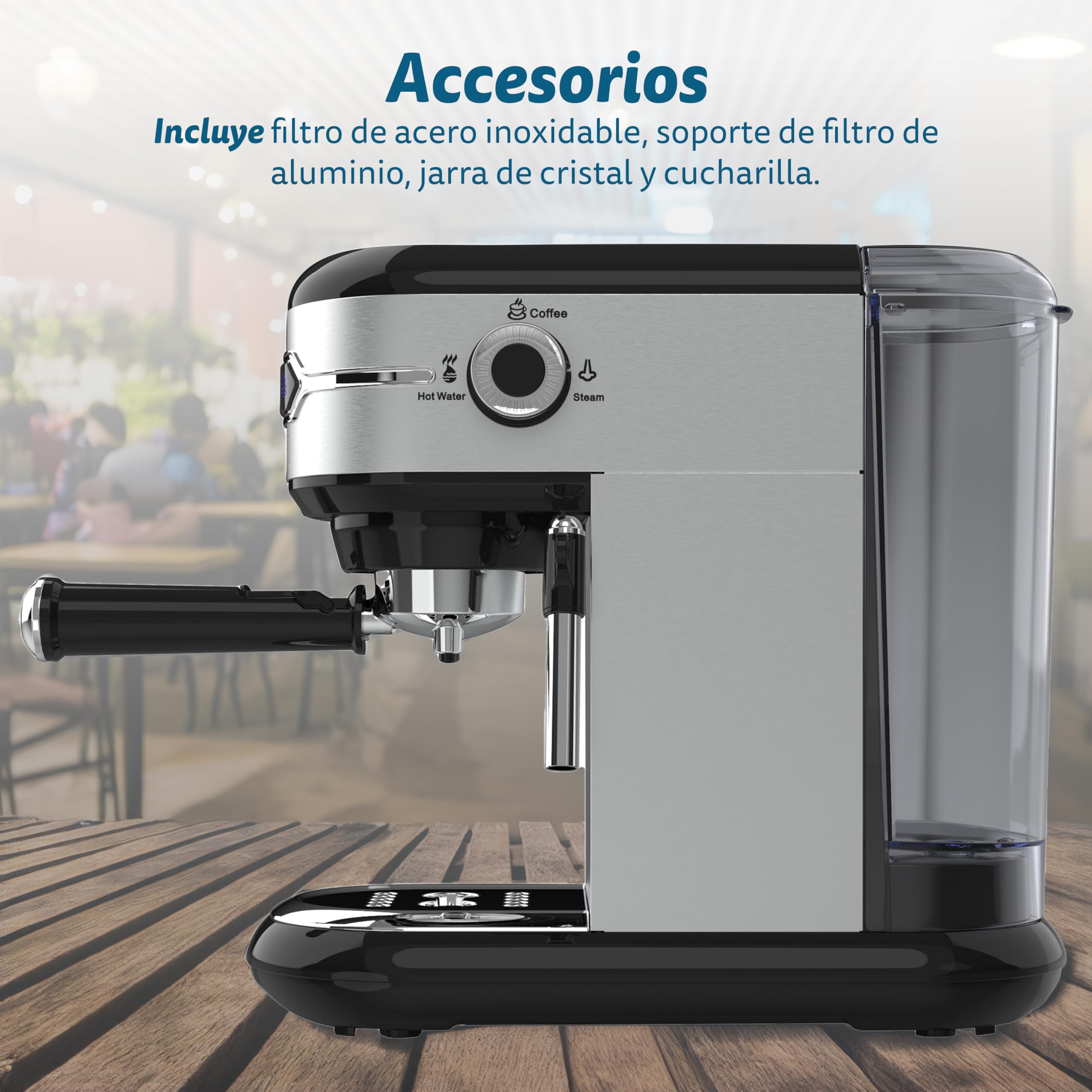 Grunkel Cafetera Superautomática CAFPRESOH-20 Plata 1 L