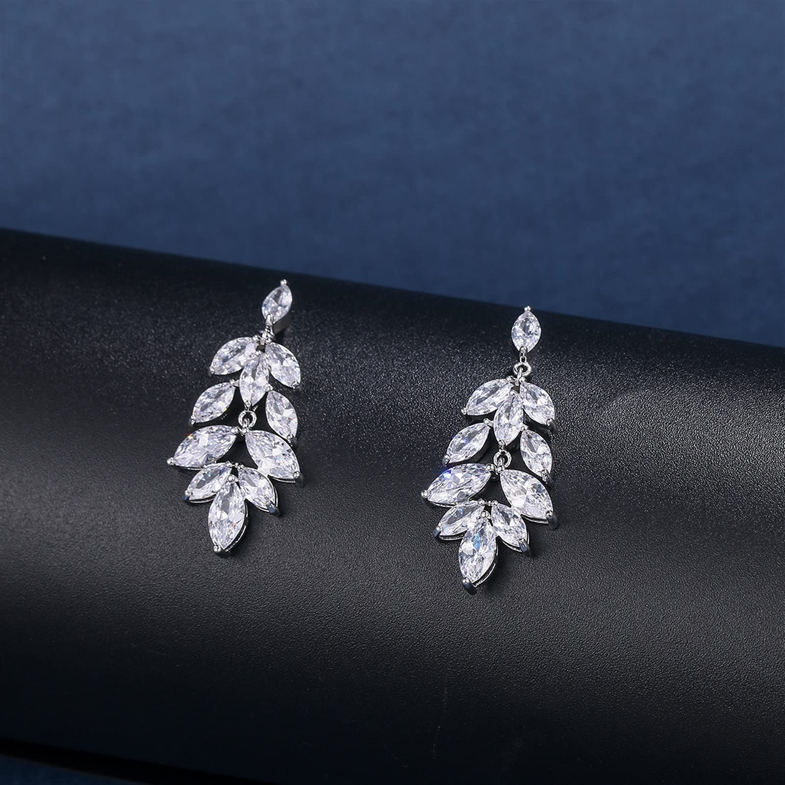 Set di Gioielli da Sposa con Collana e Orecchini con zirconi cubici