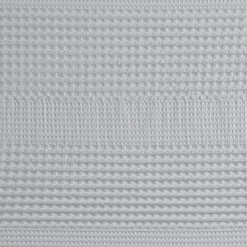 Miniatura 10 de Madison Park Arlo - Cortina de ducha 100% algodón, diseño de tejido de gofre con textura, 800 GSM, calidad de hotel, decoración de baño suave y