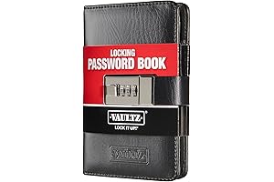 Vaultz Password Safe Book - Portable & Secure