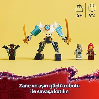 LEGO NINJAGO Zane'in Savaş Zırhı Mech'i 71827-6 Yaş ve Üzeri
