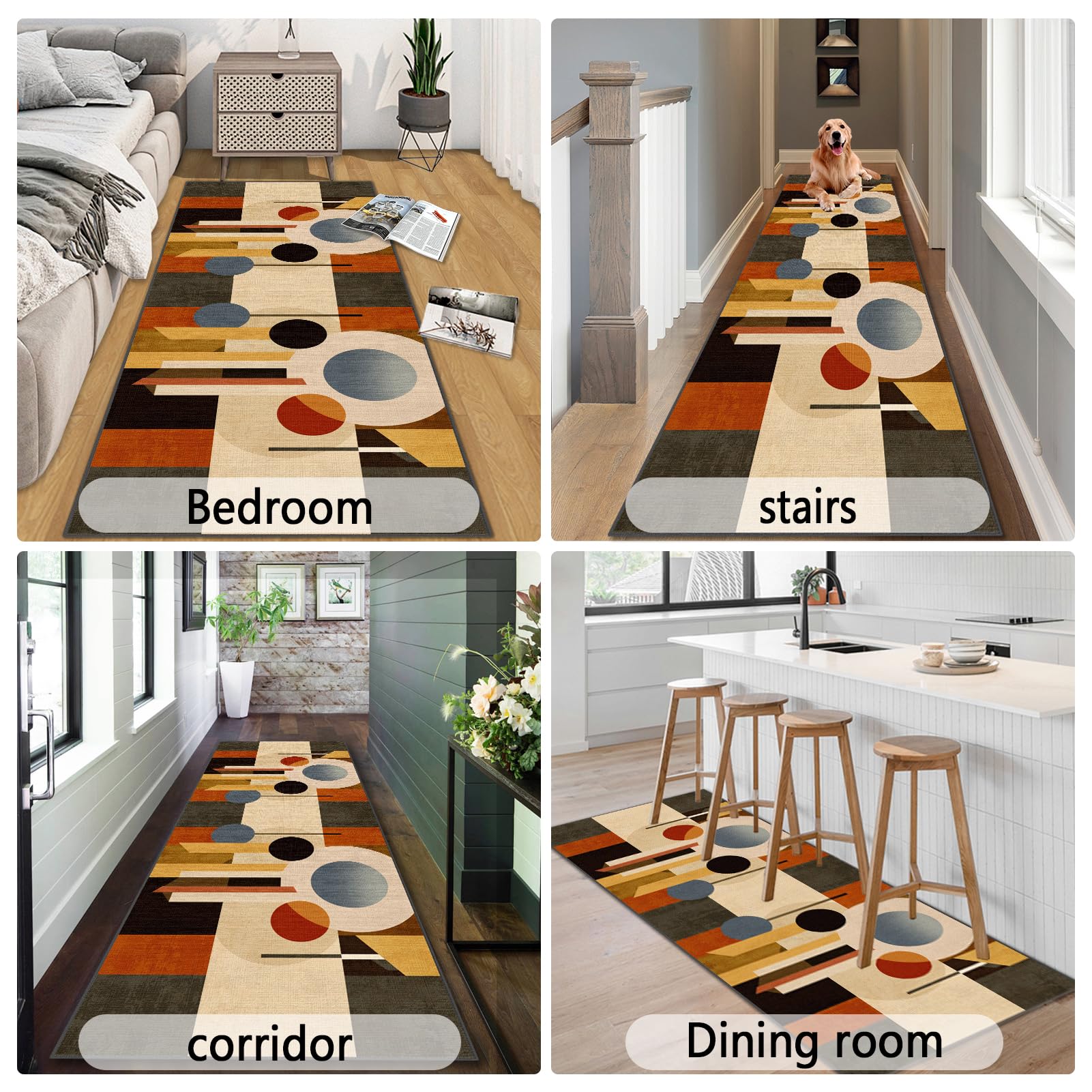 Tapis De Cuisine Devant Evier Tapis De Couloir Antidérapant Rectangle Lavable Tapis De Cuisine Long Moderne Classique Designs Tapis Sol Absorbant Tapis Sur Mesure Paillasson Au Mètre 80 x 150 cm