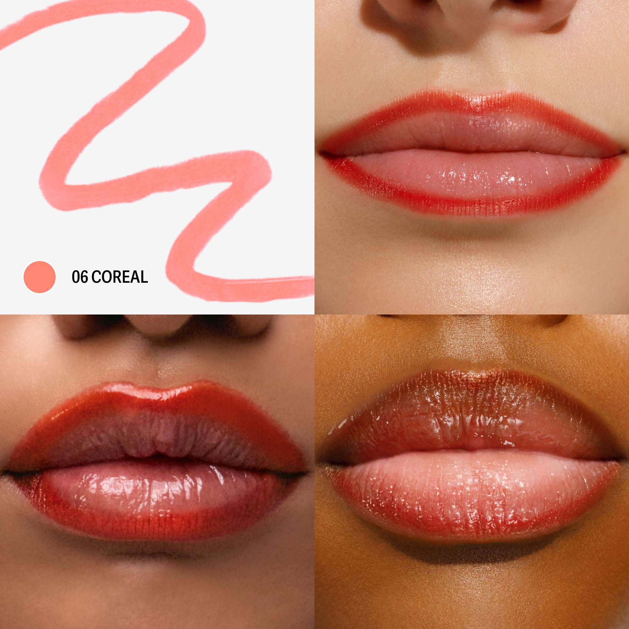 Sacheu Beauty Lip Liner Stay-N Soyulabilir Uzun Süre Kalıcı Dudak Çizgisi Belirginleştirici 06 Coreal 3.5Ml