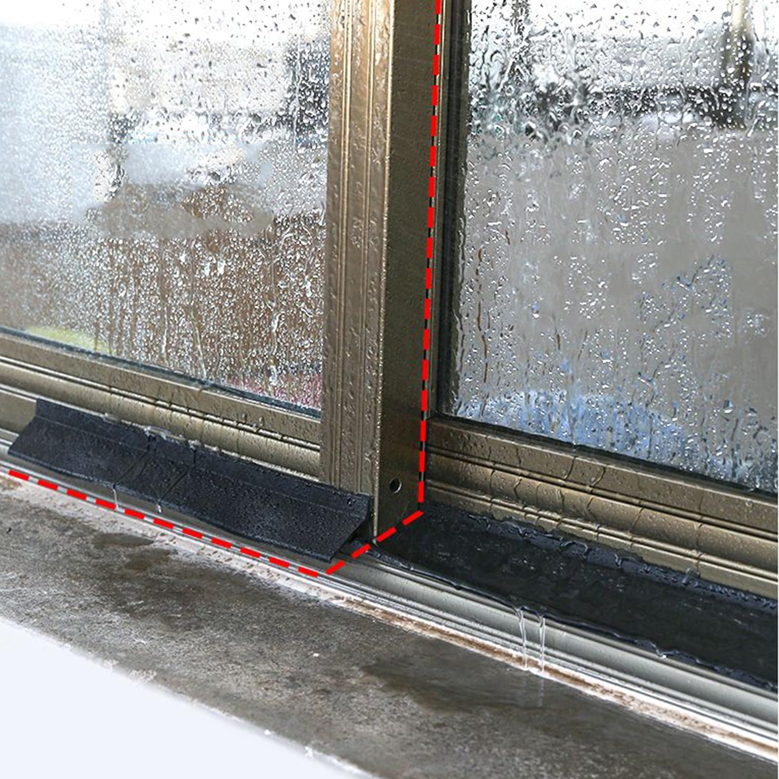 Joint d'étanchéité en Caoutchouc Auto-adhésif pour fenêtres et Portes - Joint Isolant Noir, Largeur 4,5/5,5 cm, Longueur 0,5 à 5 m (1 m/3,3 pi) - Coupe-Courant d'air écoénergétique
