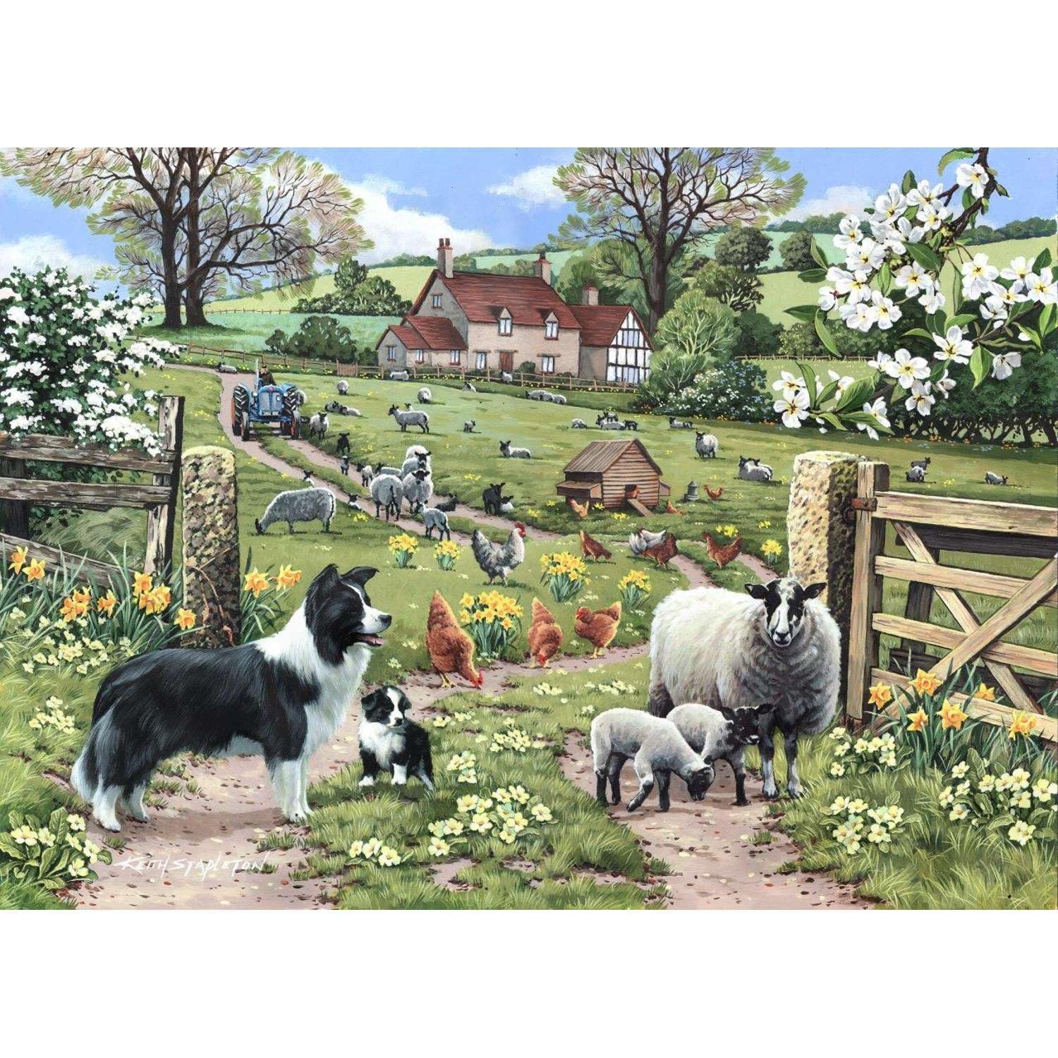 The House of PuzzlesEarly Learning Jigsaw - 1000 Piece Jigsaws For Adults, Artist Illustrated, Scenic Landscape, Deluxe Puzzle Gifts