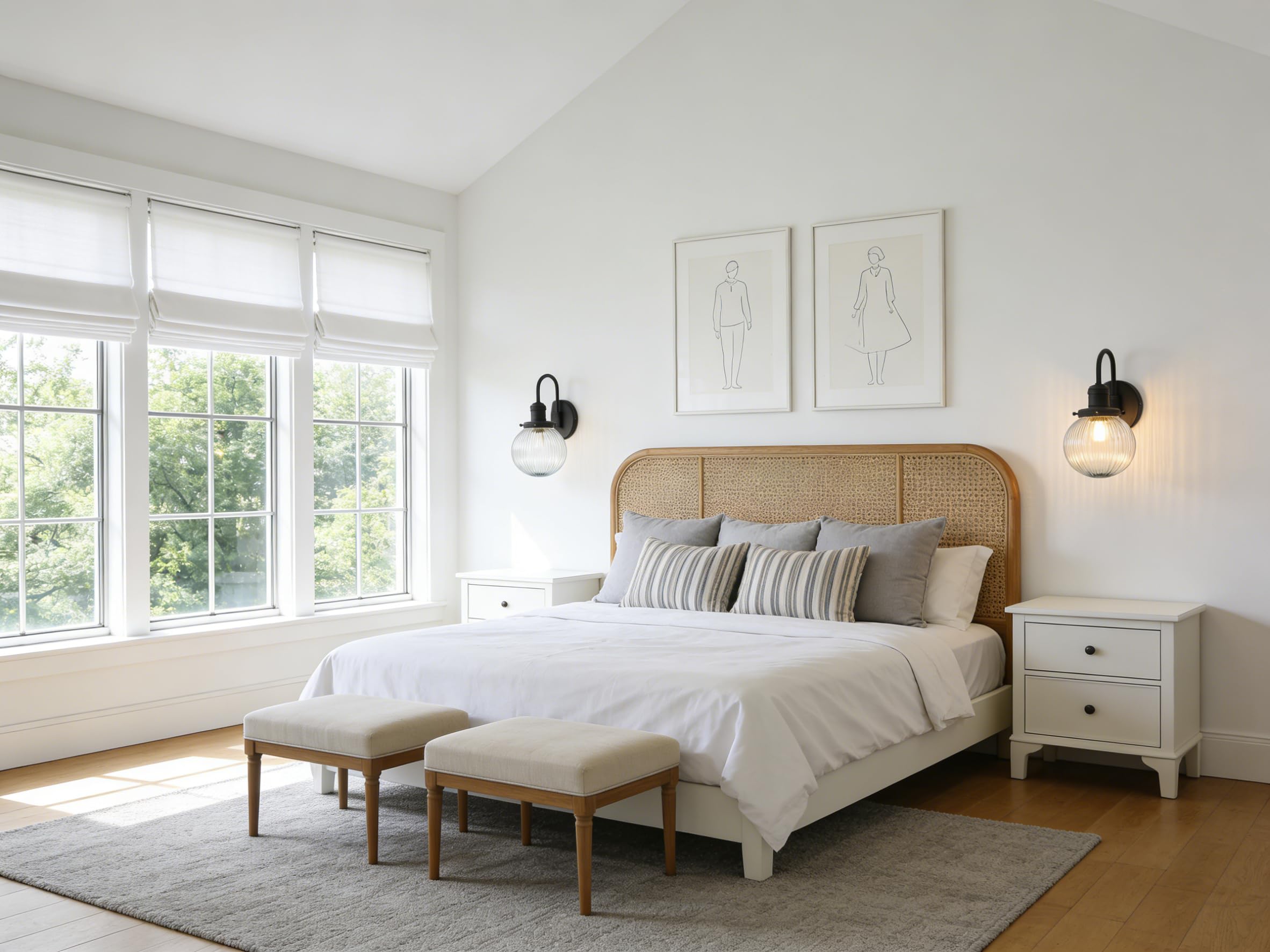 Yosoan Wandleuchte Industrie Loft-Wandlampe Wandbeleuchtung mit geriffeltes Klarglas Wandleuchter Innenleuchte E27 Loft Beleuchtung für Küche, Wohnzimmer & Esszimmer Restaurants Bar(Schwarz)