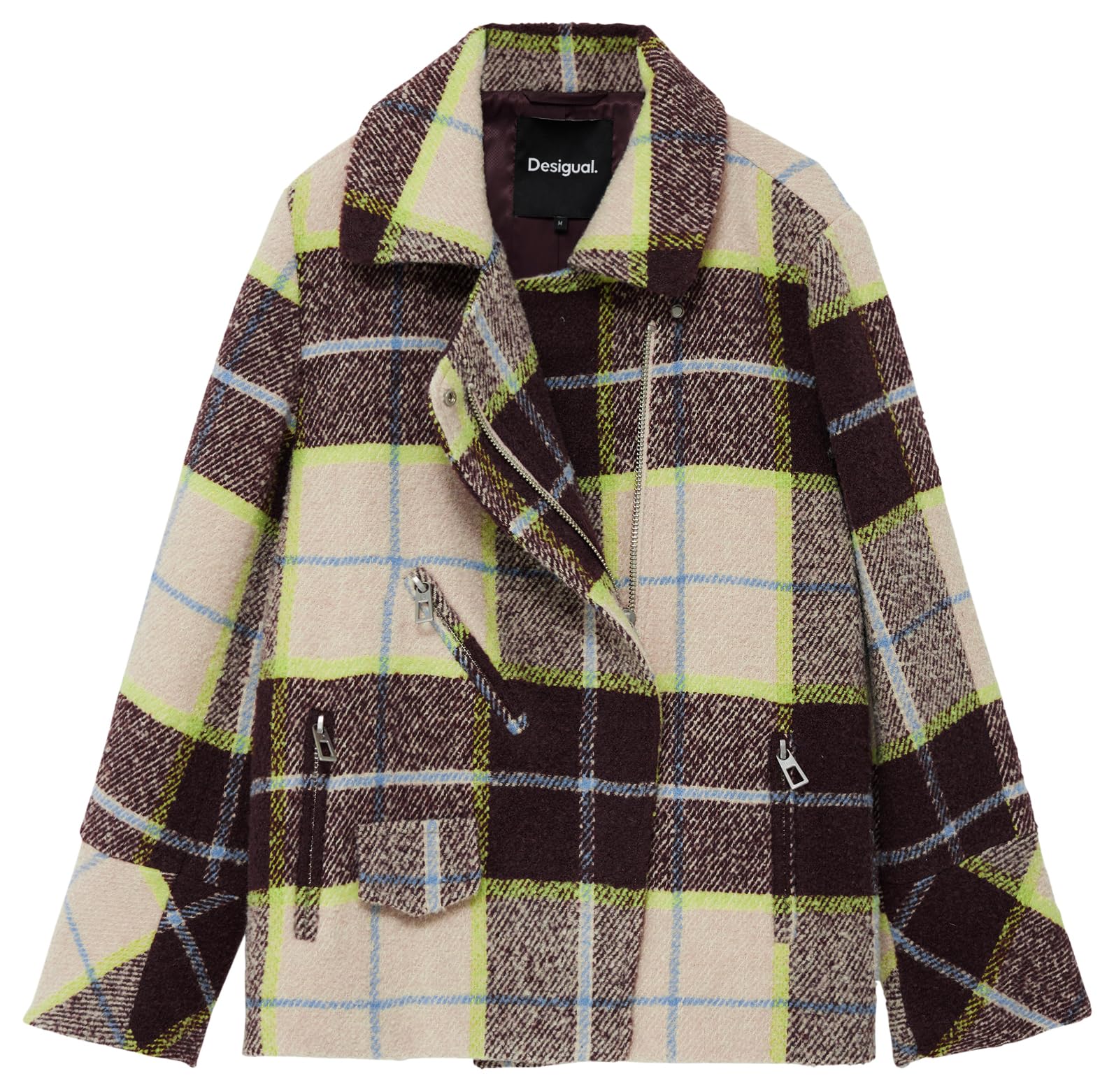 Desigual Coat_beigecheck Watch Mujer
