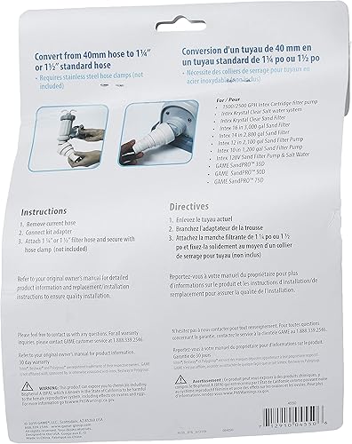Miniatura 6 de GAME Kit de conversión de manguera de filtro 4550 (para piscinas Intex y Bestway)