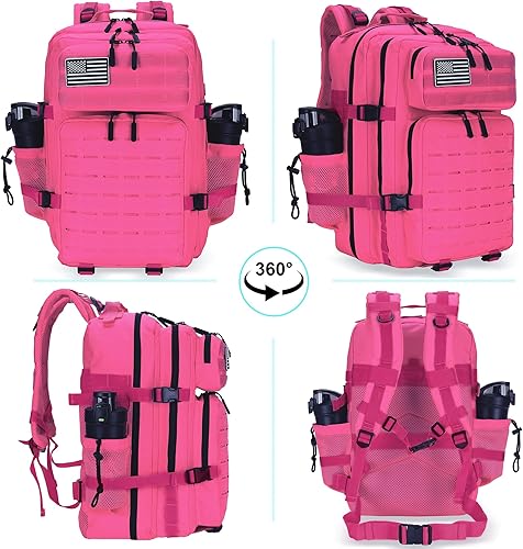 Miniatura 7 de Mochila táctica militar 45L25L Paquete de asalto de 3 días Molle Daypack Mochila de senderismo para hombres y mujeres