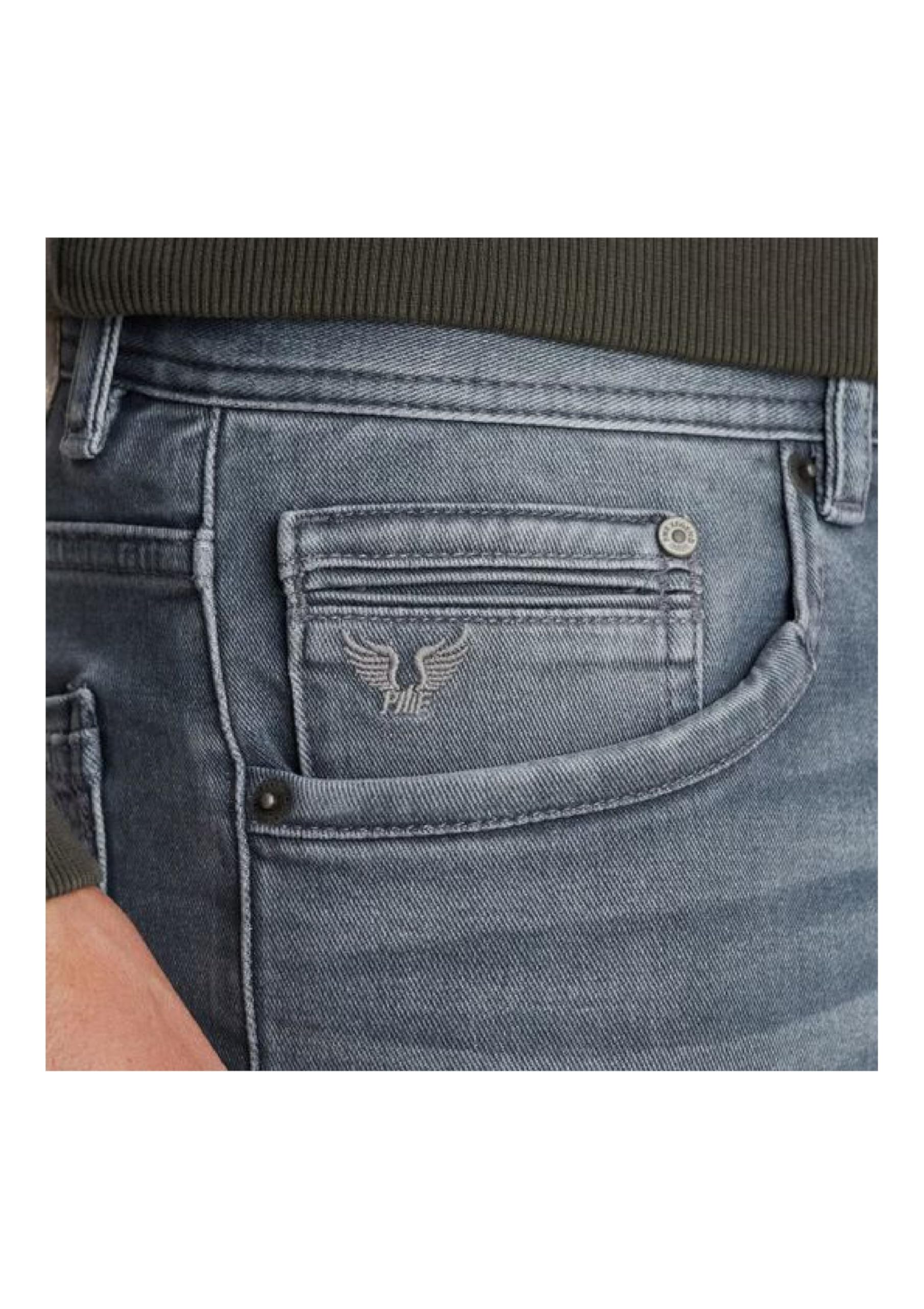 PME Legend Herren Jeans TAILWHEEL - Low Waist - Slim Fit - Grau Blau W29-W40