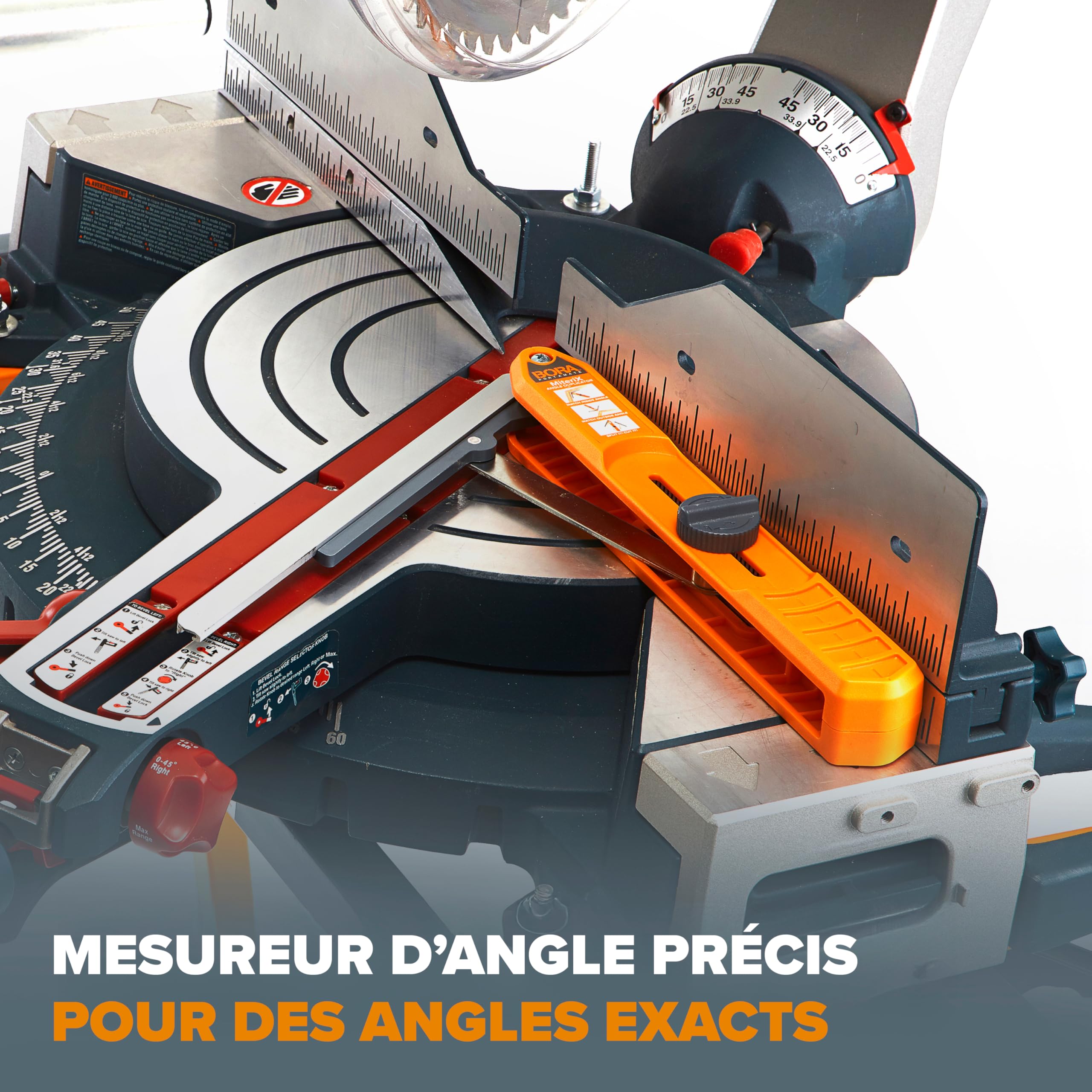 Bora MiteriX 530401 Duplicateur d'Angle Professionnel – Mesure et Transfert Précis pour Scie à Onglet