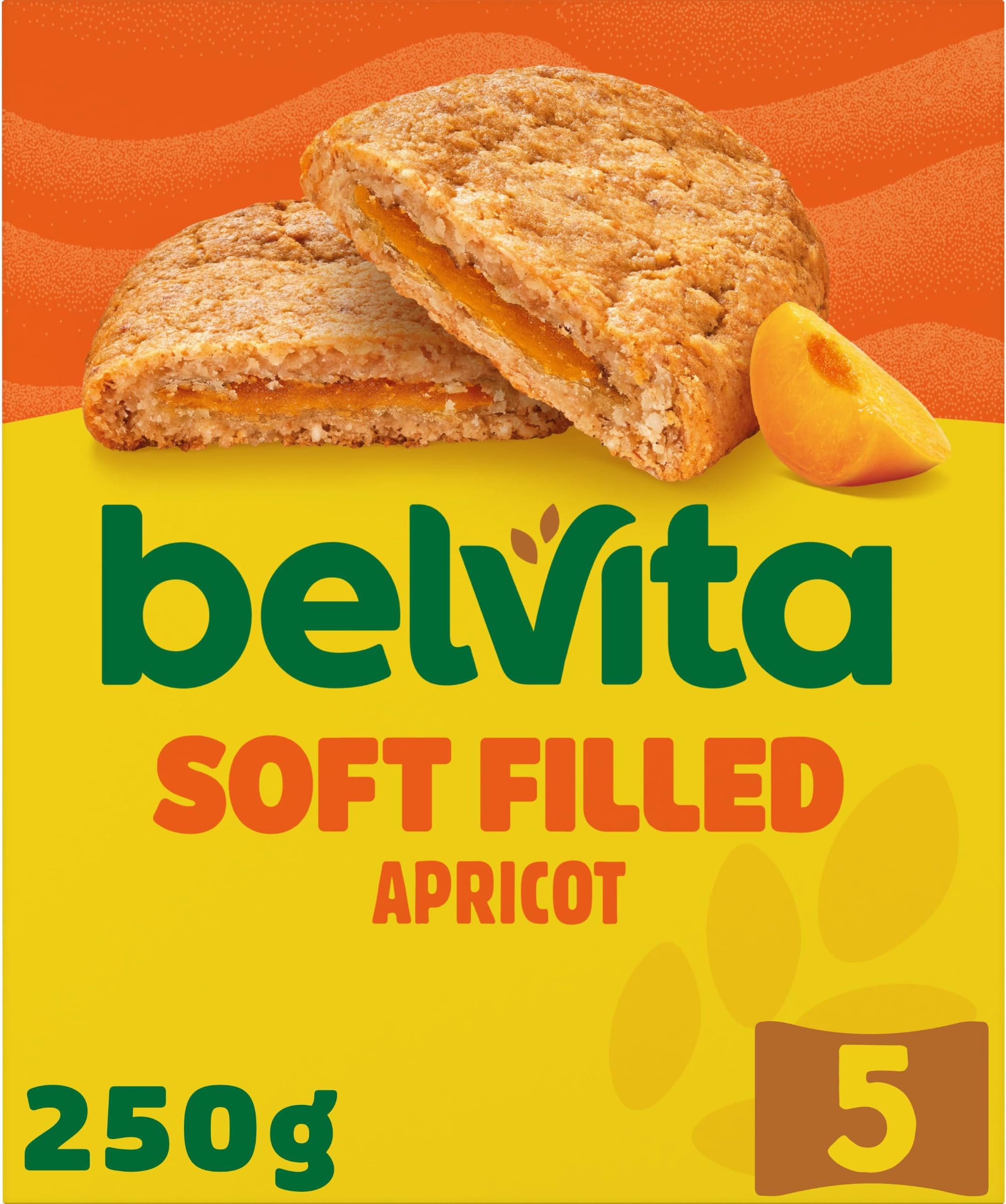 Belvita Soft Bakes Breakfast Biscuits Filled With Apricot, Soft Bars With Apr...